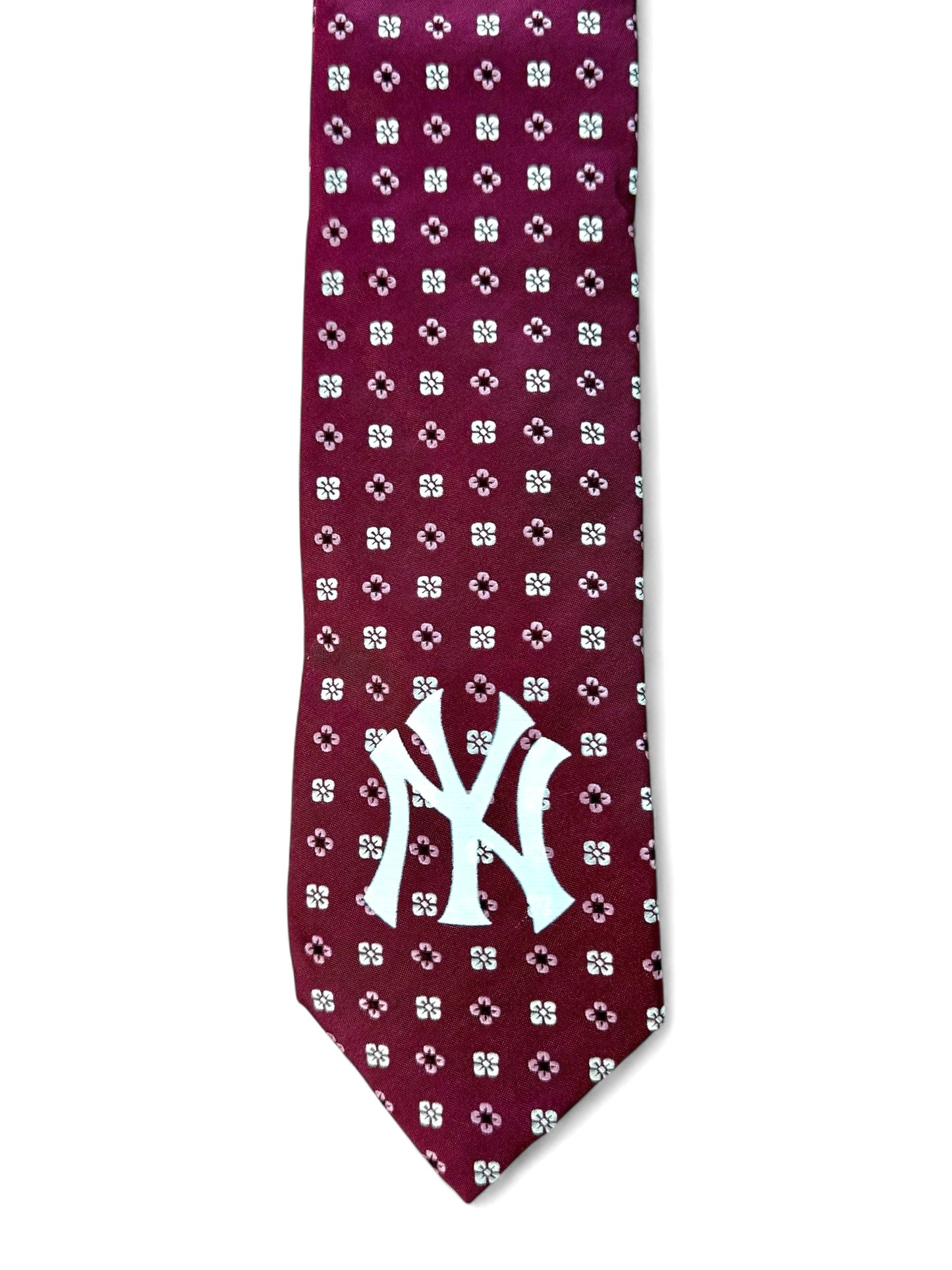 Cravatta New Yankees in fantasia fucsia