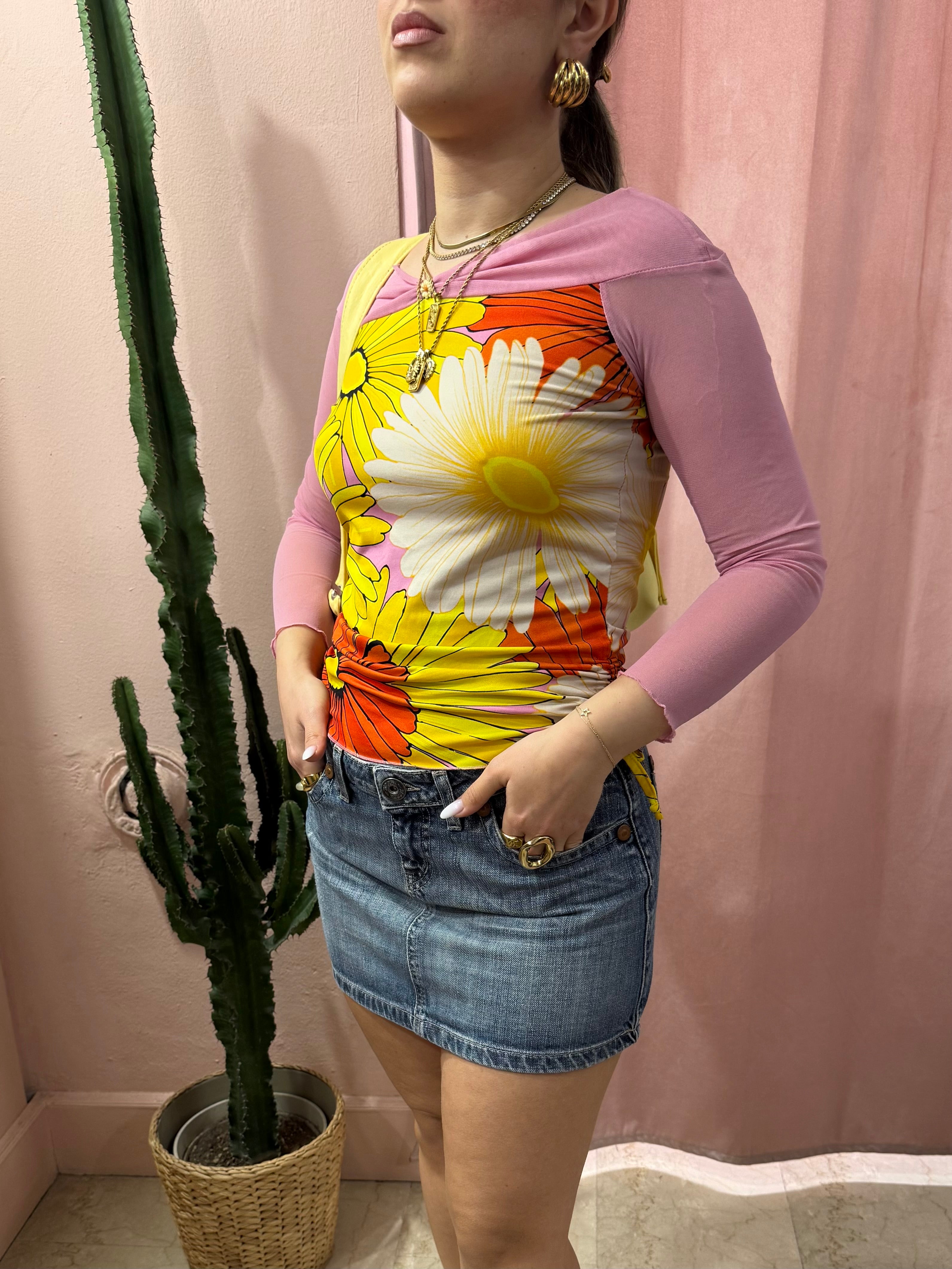 Minigonna in denim 00s