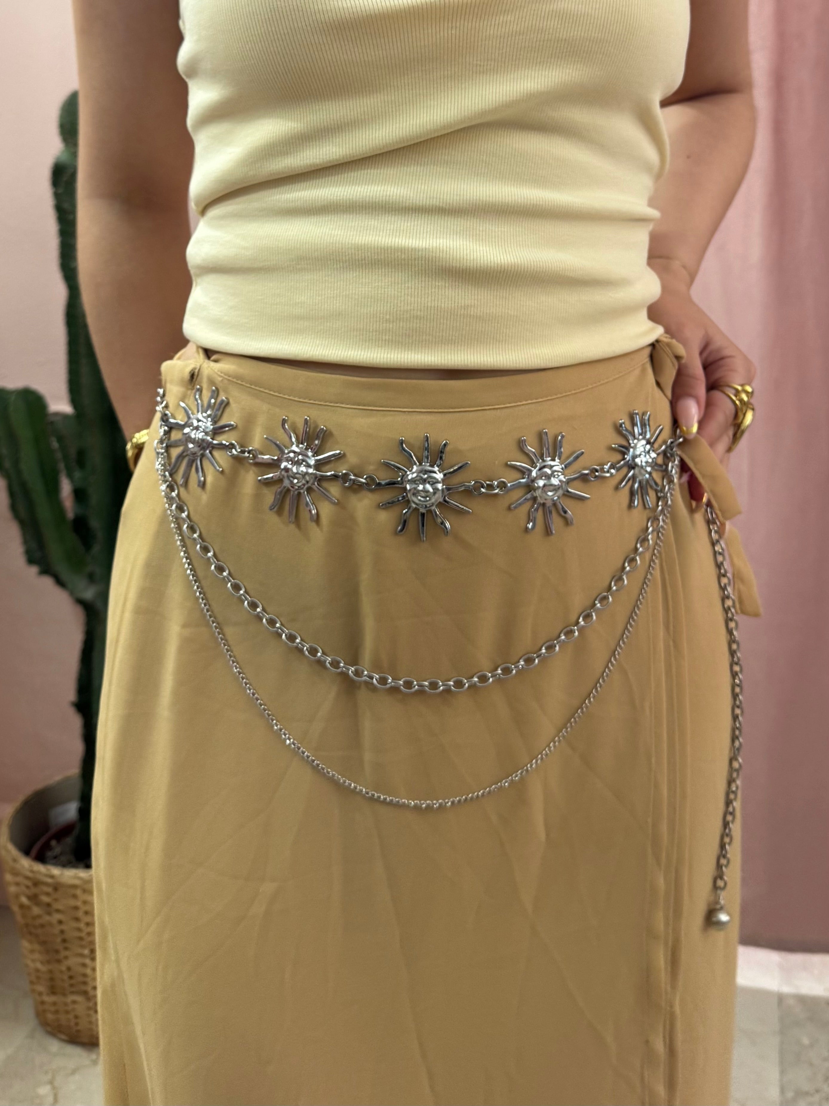 Cintura con Sole gold/ silver