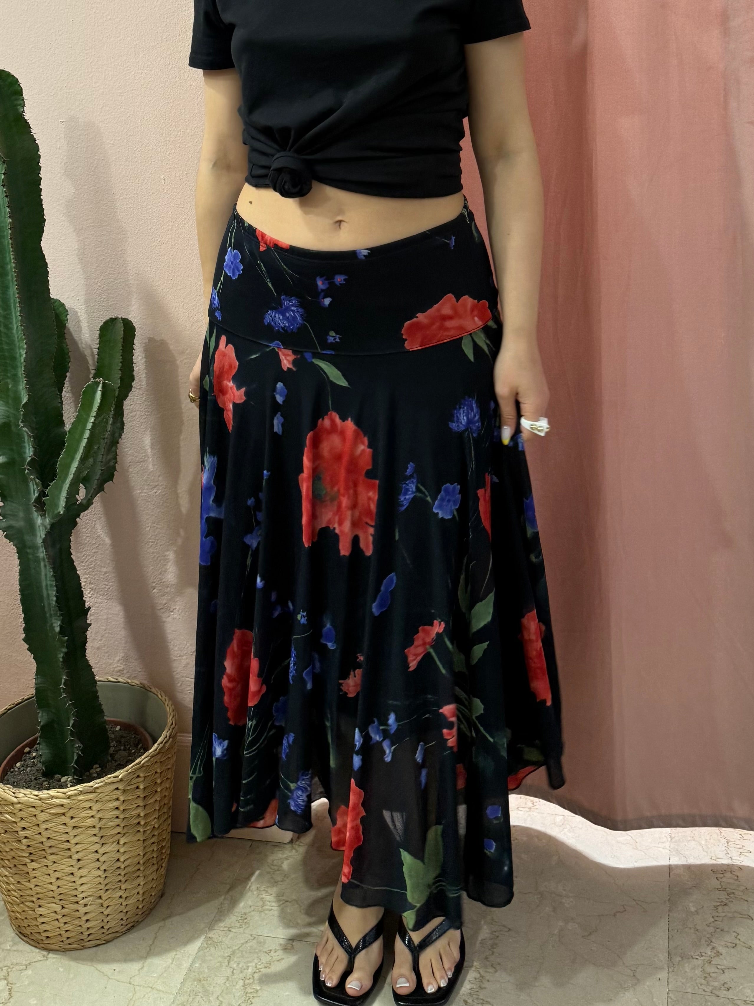 Gonna svasata fantasia papaveri