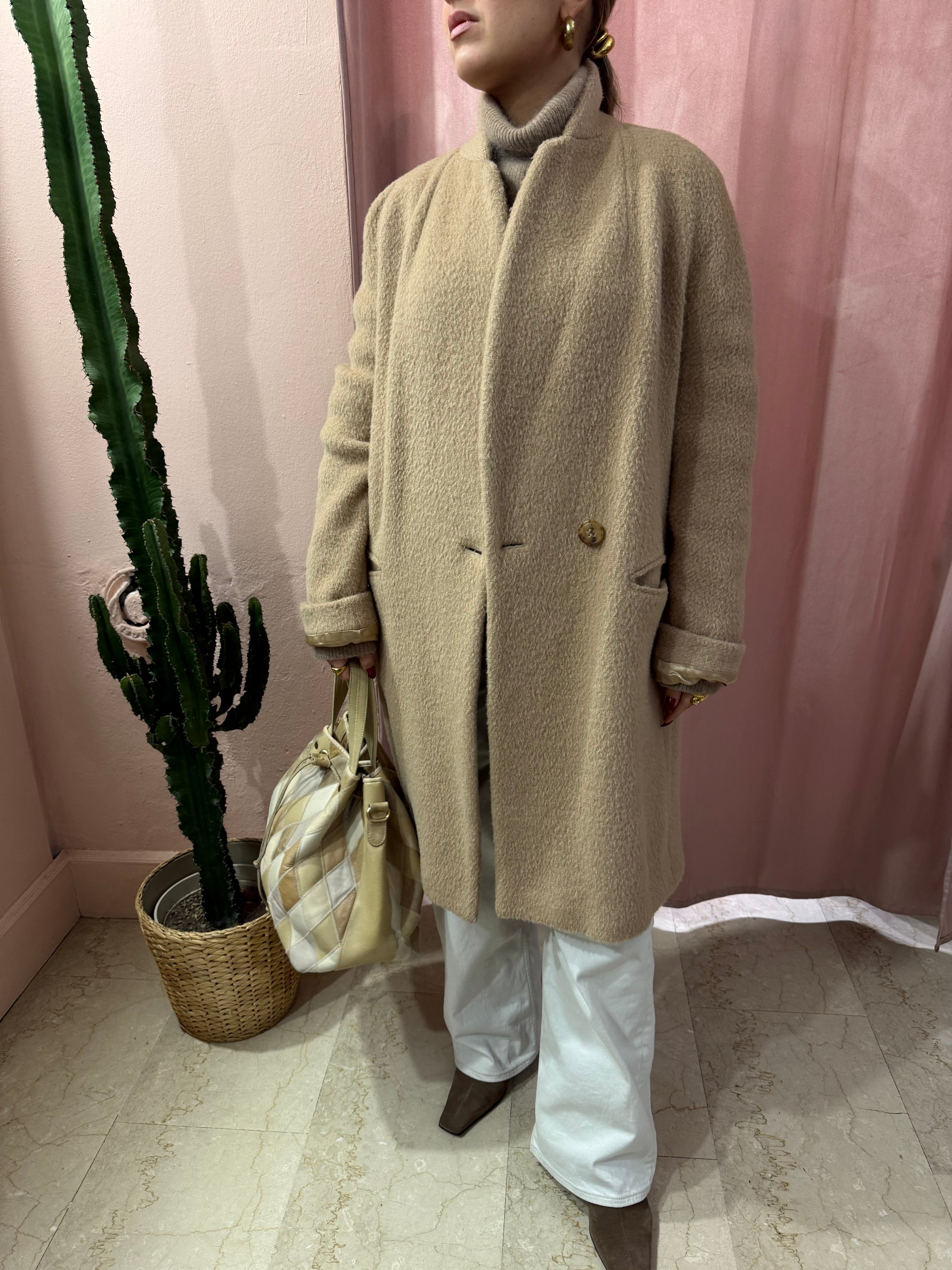 Cappotto Les Copains lana, alpaca e mohair