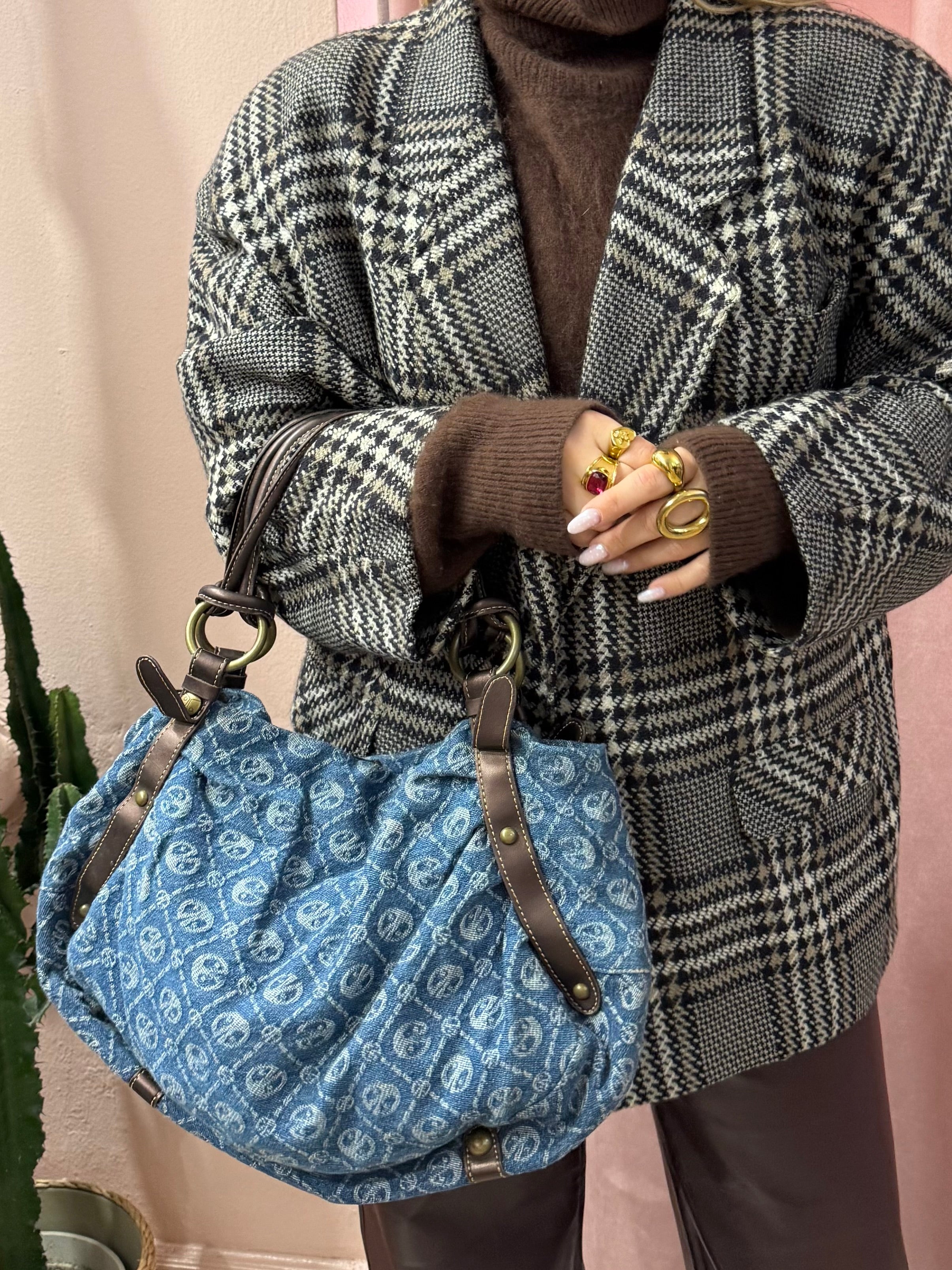 Borsa Coccinelle in denim anni 2000