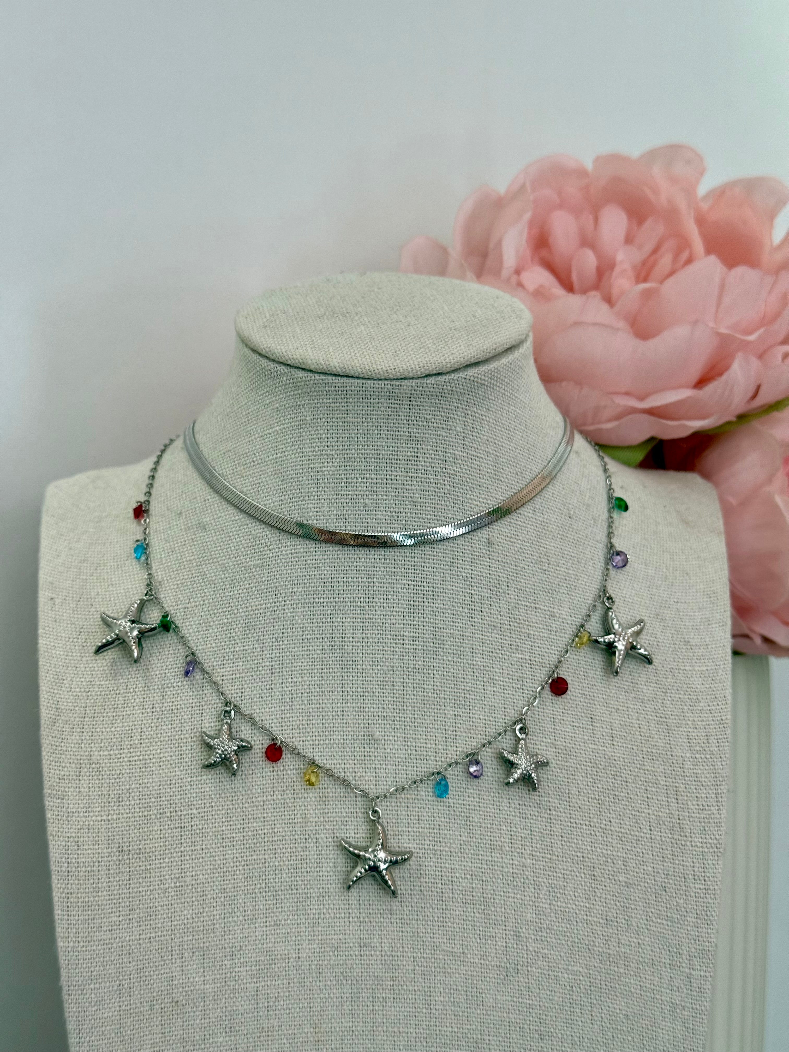 Collana multicharm stella marina