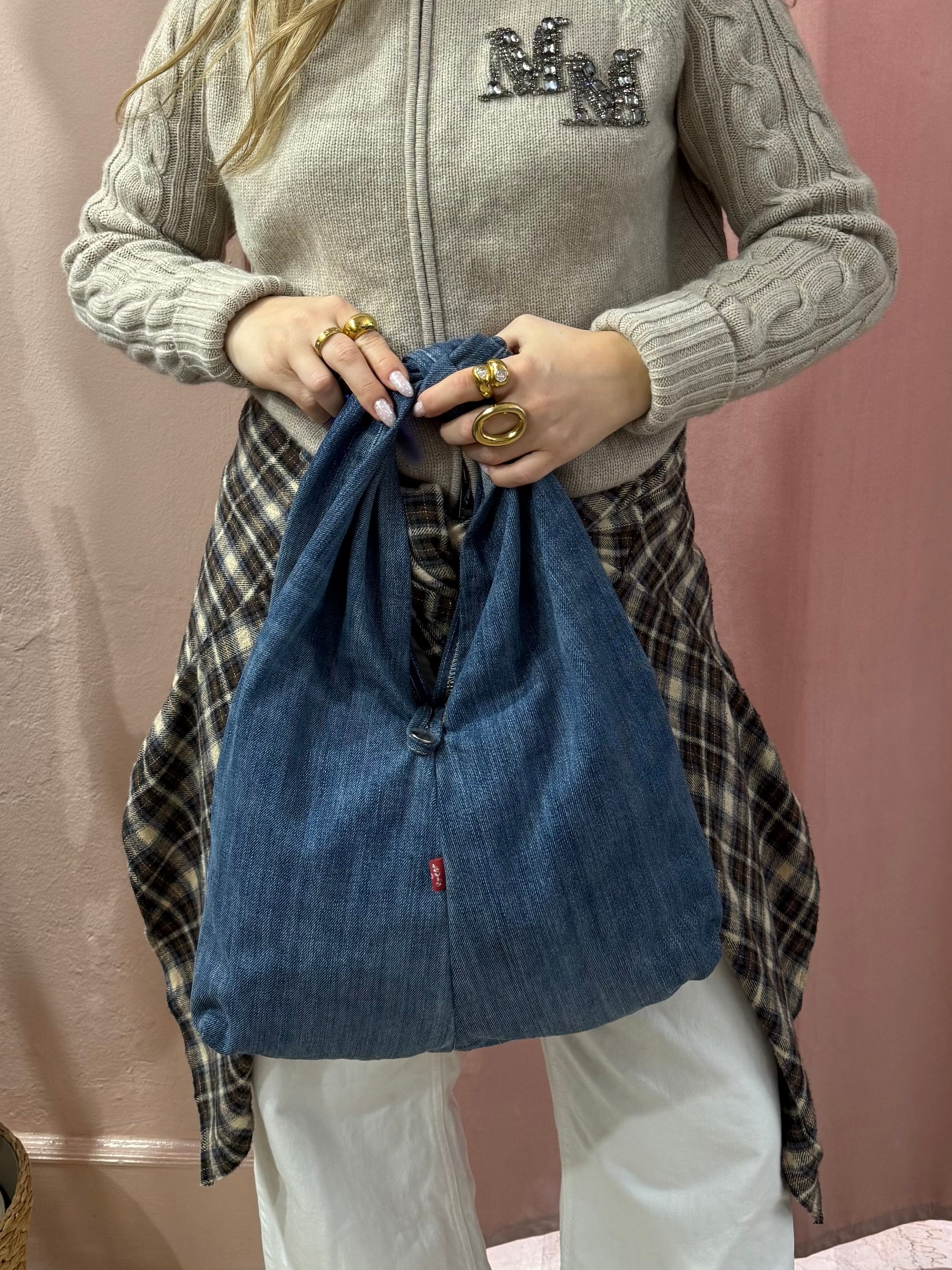 Borsa Levis upcycling nodo