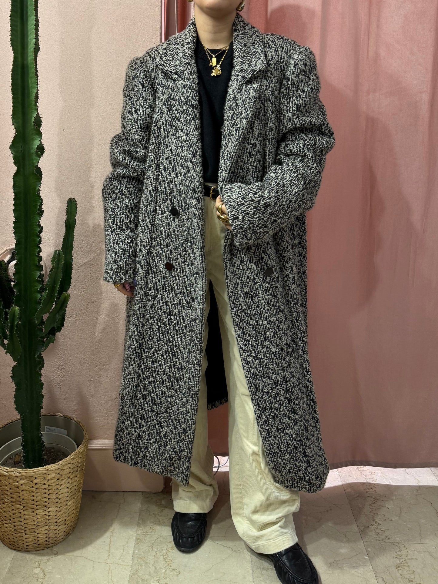 Maxi cappotto vintage doppiopetto