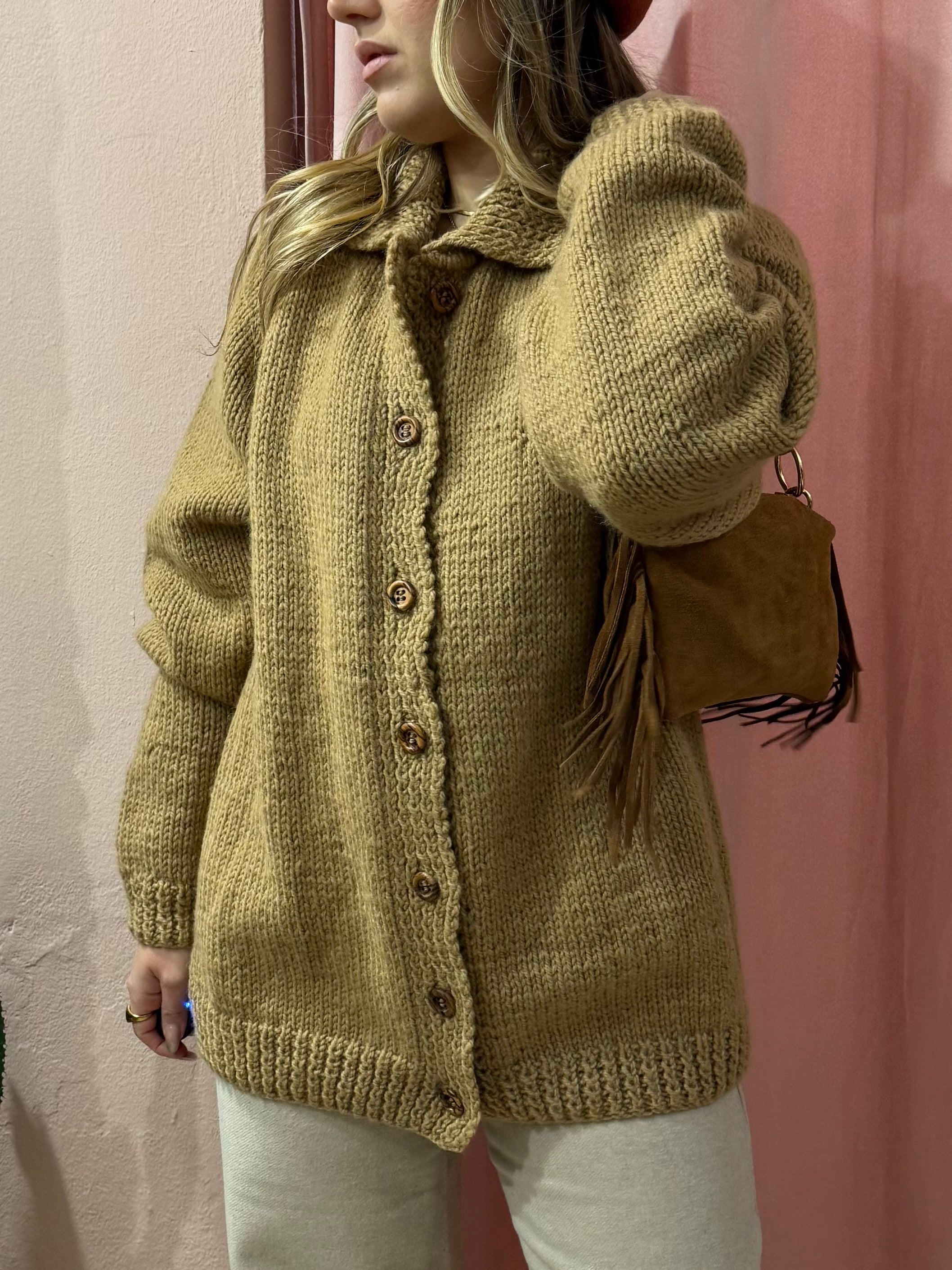 Borsa a spalla in vera pelle scamosciata più colori