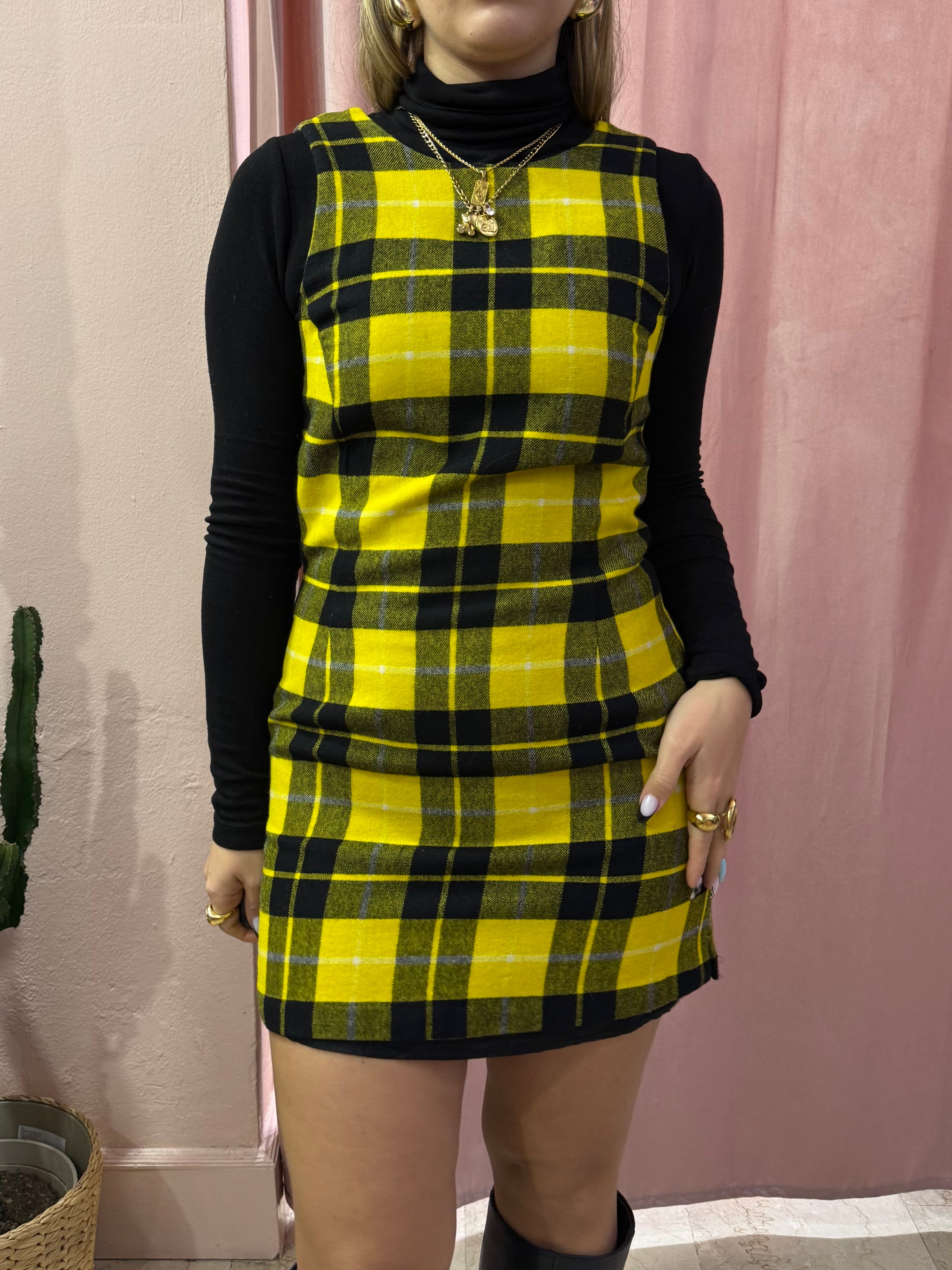 Vestitino Max&Co tartan giallo