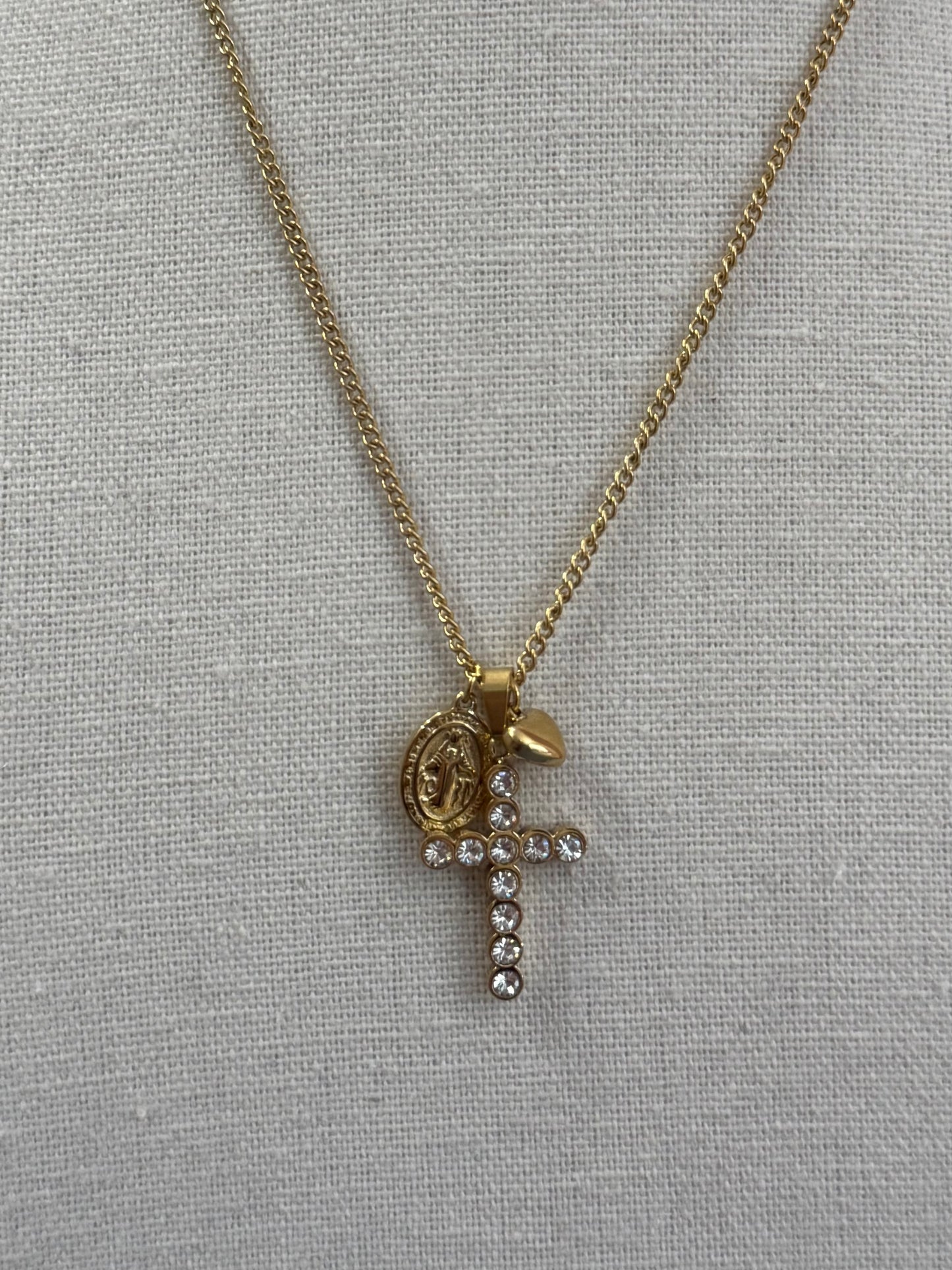 Collana con ciondolo croce mini