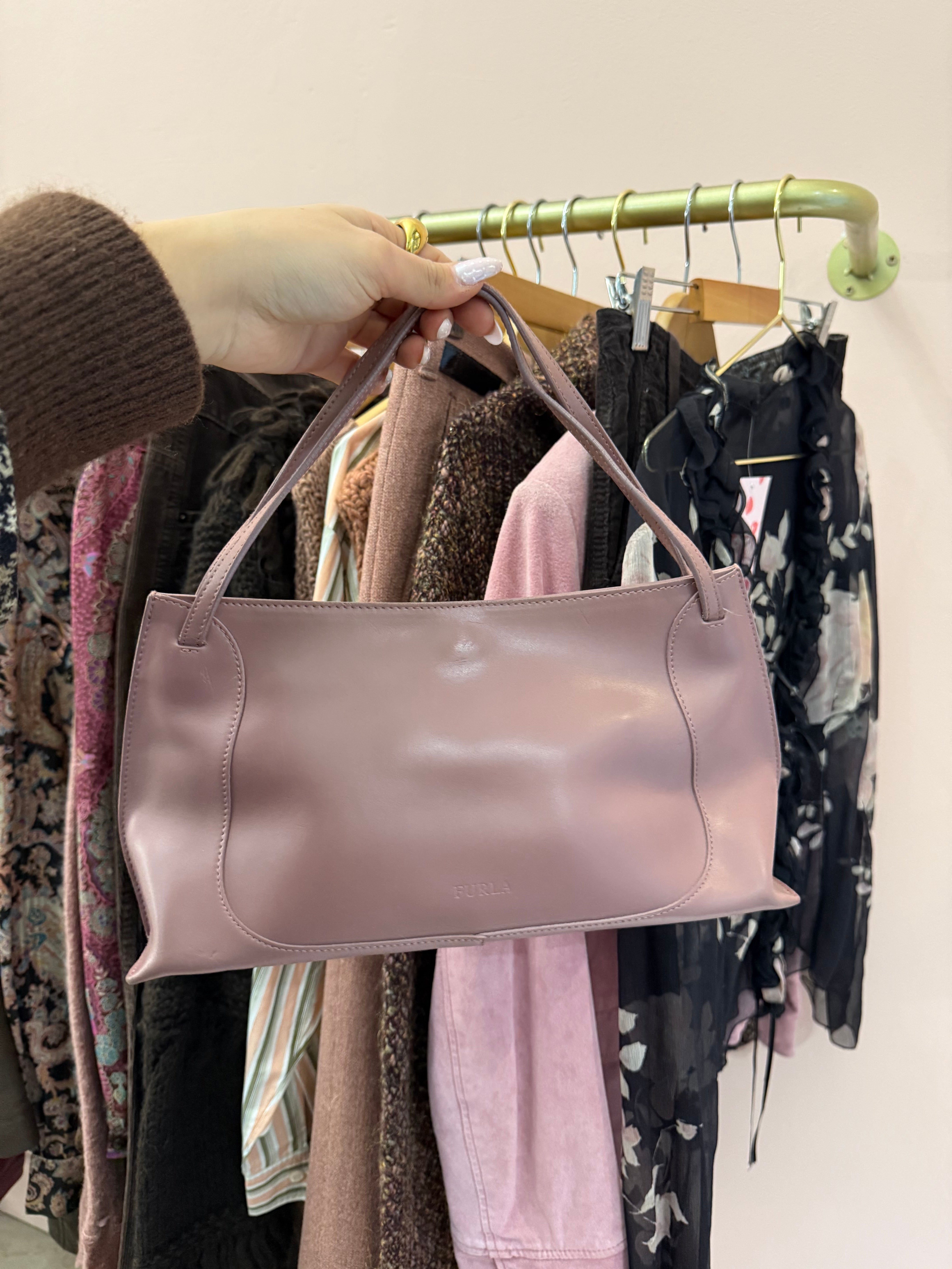 Borsa Furla in pelle rosa antico