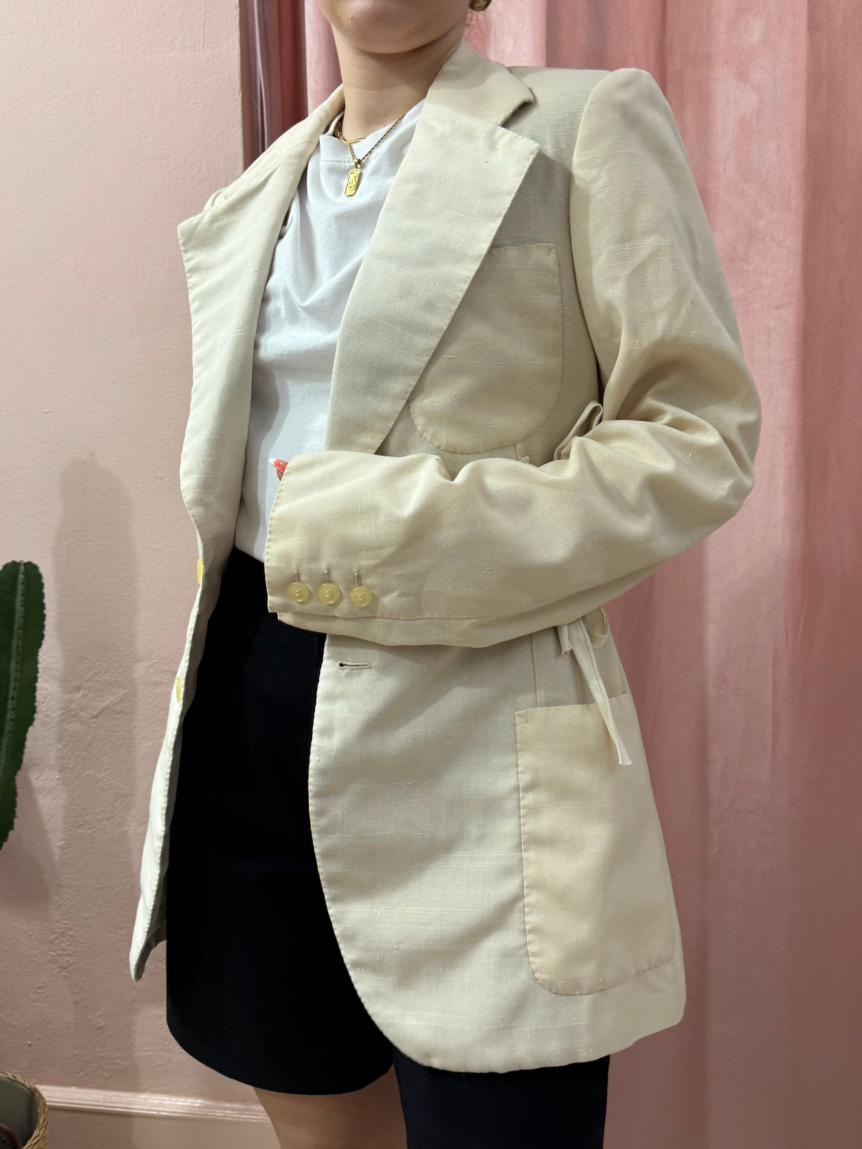 Blazer upcycling fiocchi crema