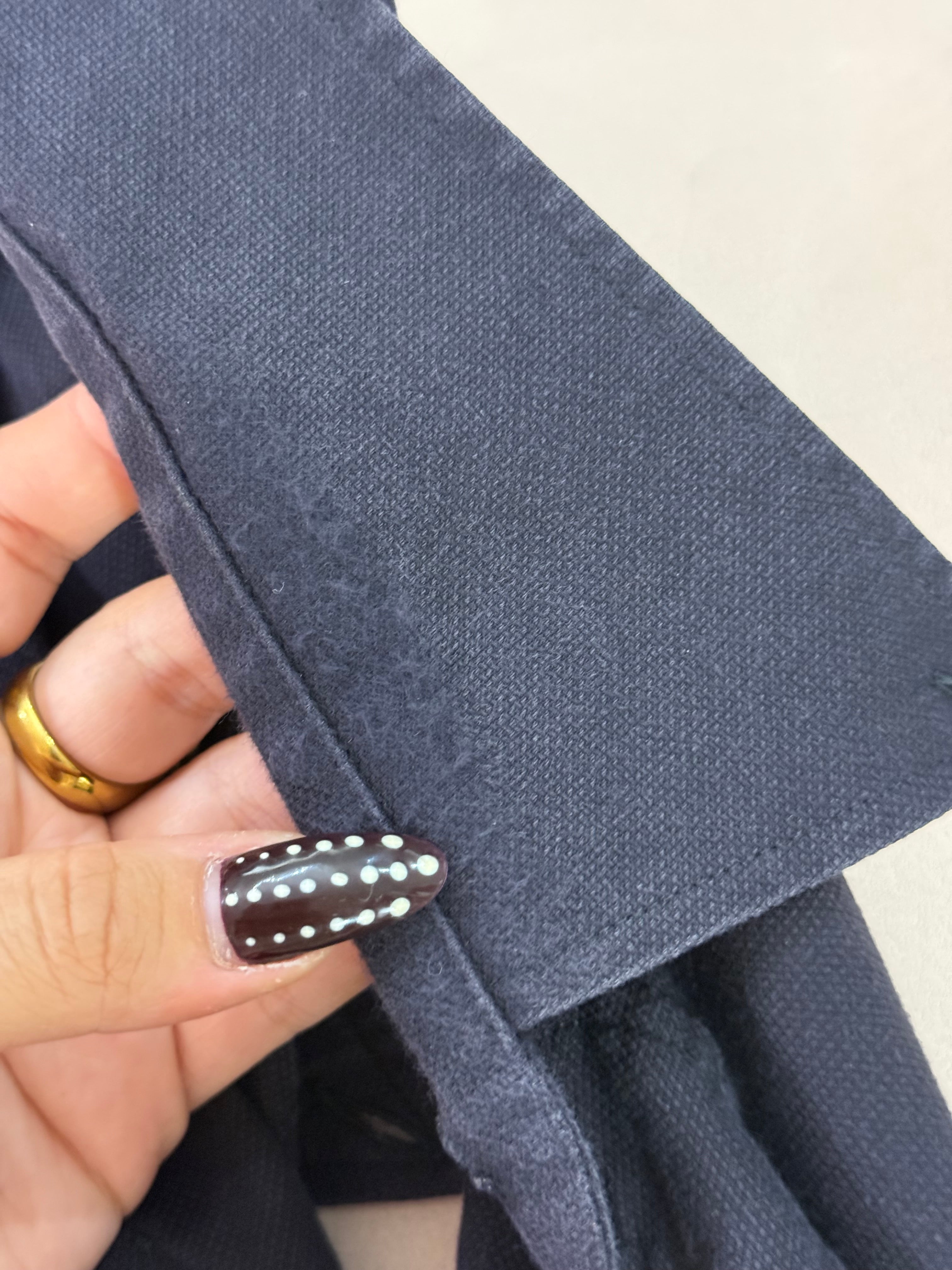 Top Lacoste upcycling nero