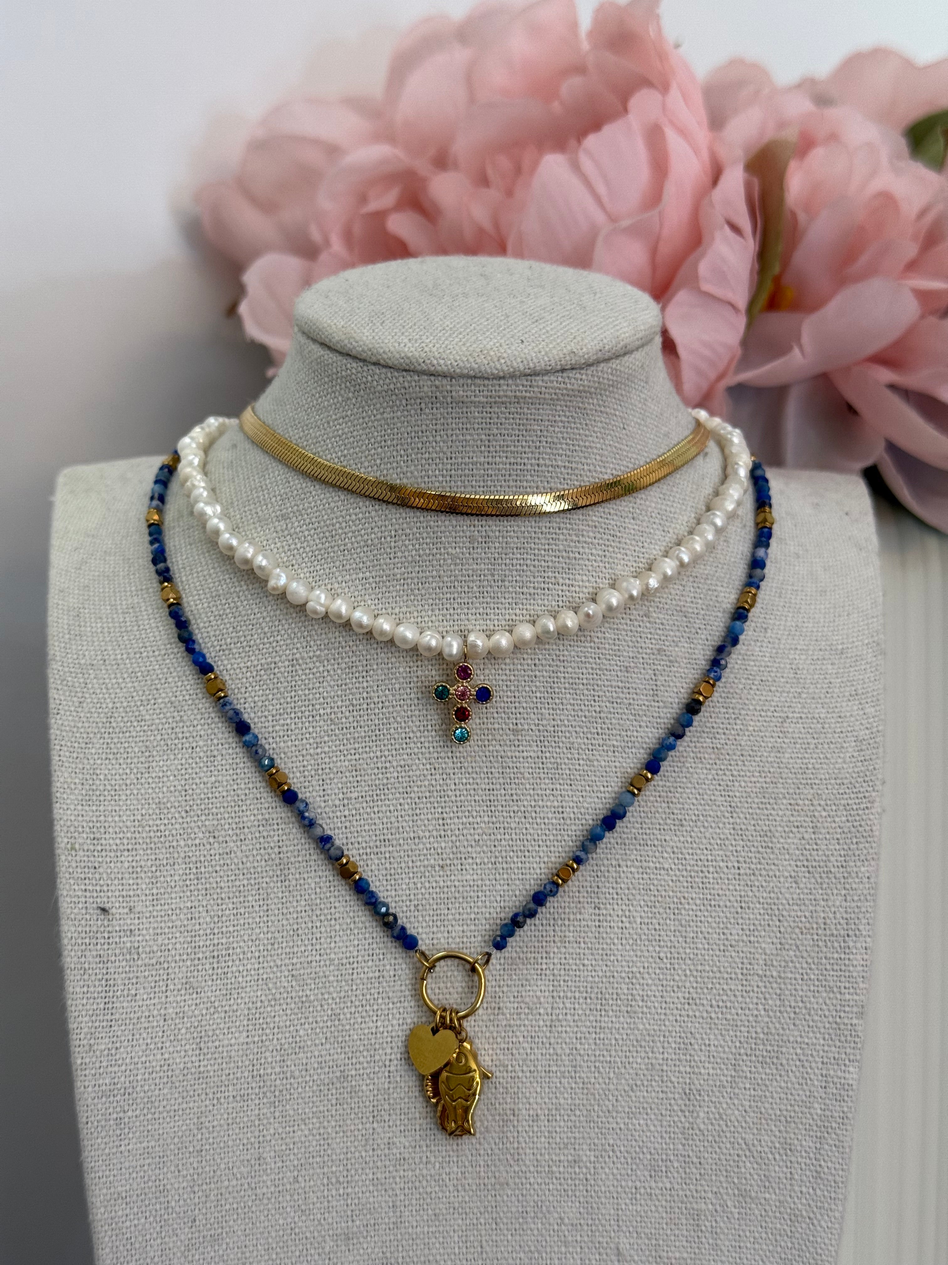 Collana girocollo perle con ciondoli | più modelli