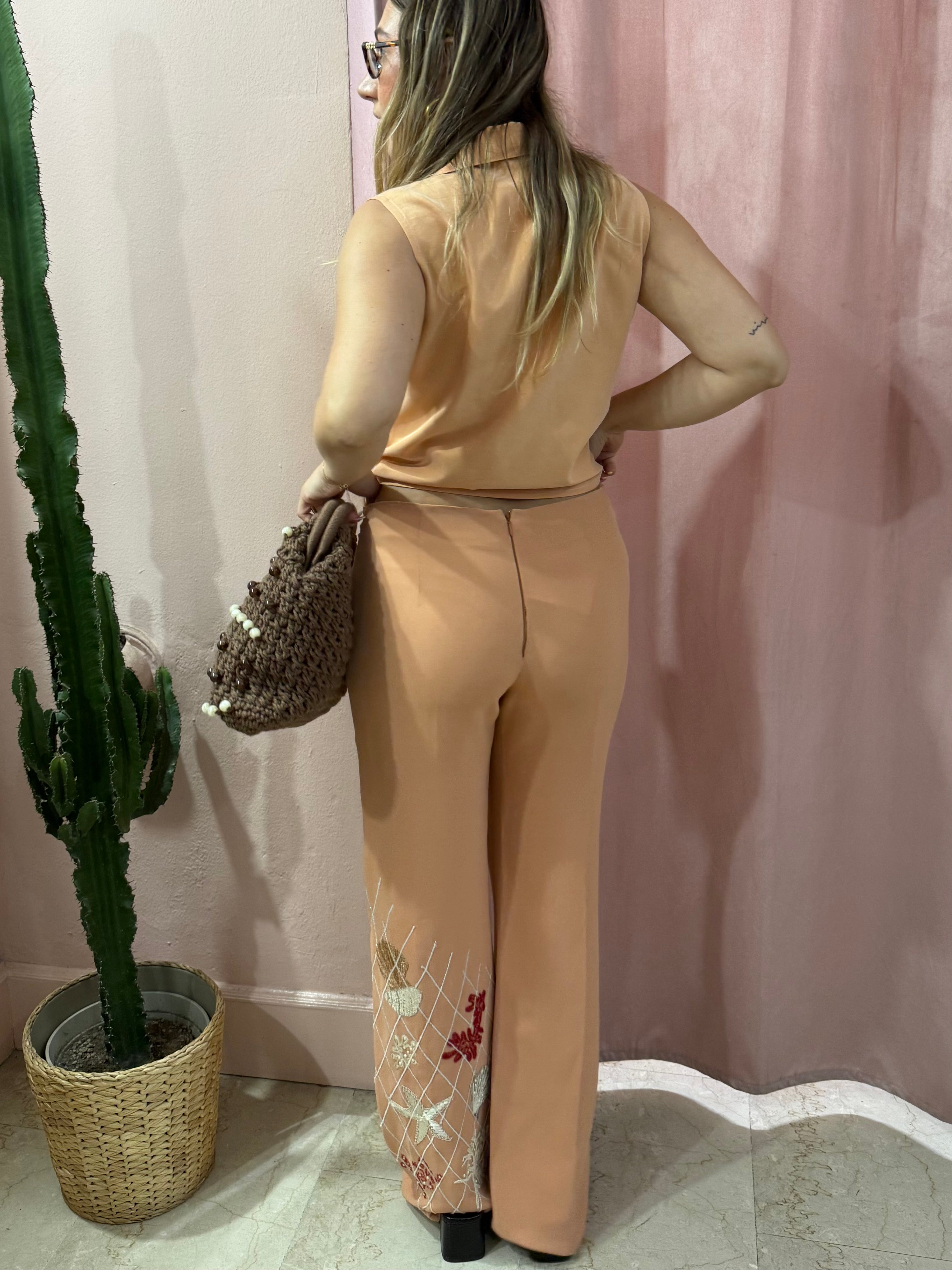 Pantalone Gai Mattiolo con ricami