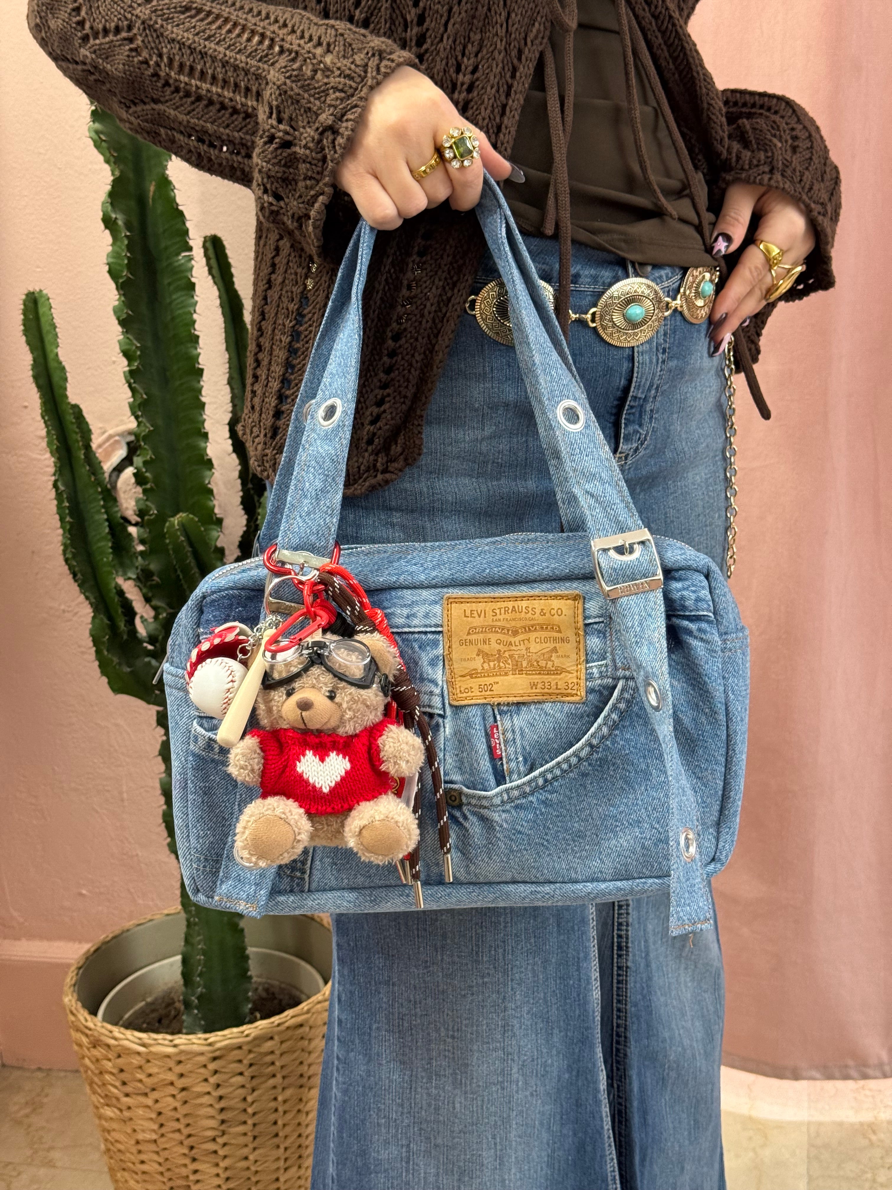 Borsa Levis upcycling denim chiaro