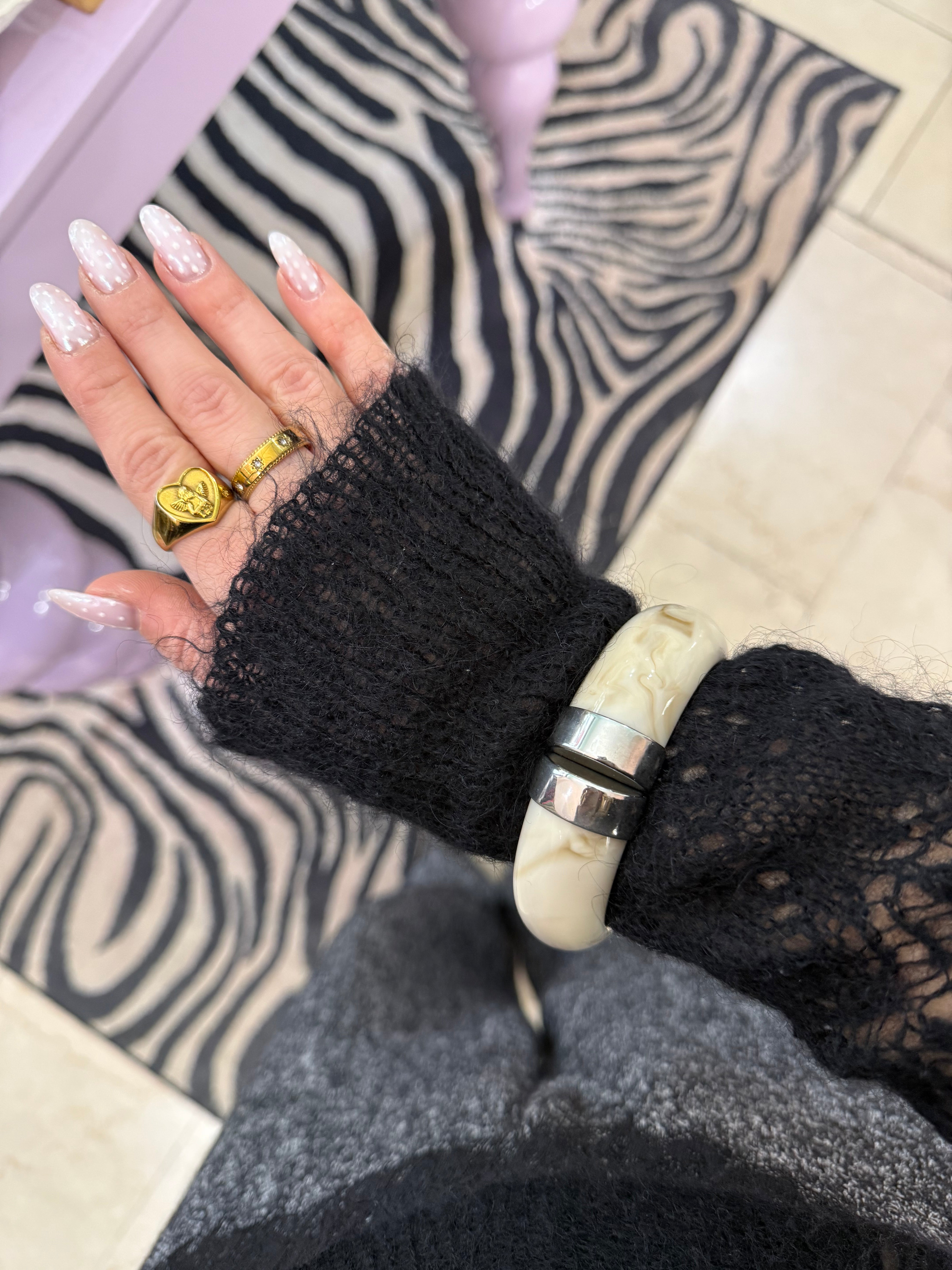 Bracciale rigido in resina in acciaio