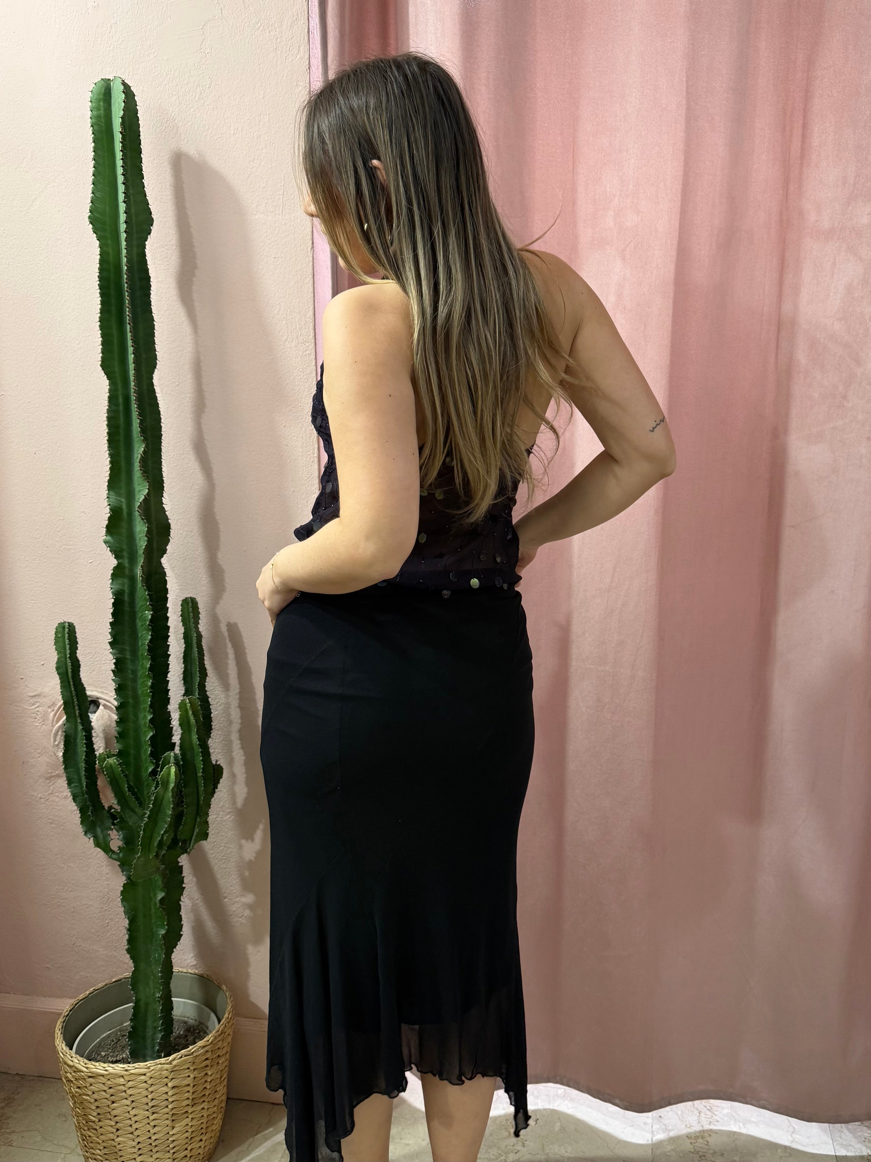 Gonna 00s asimmetrica nera