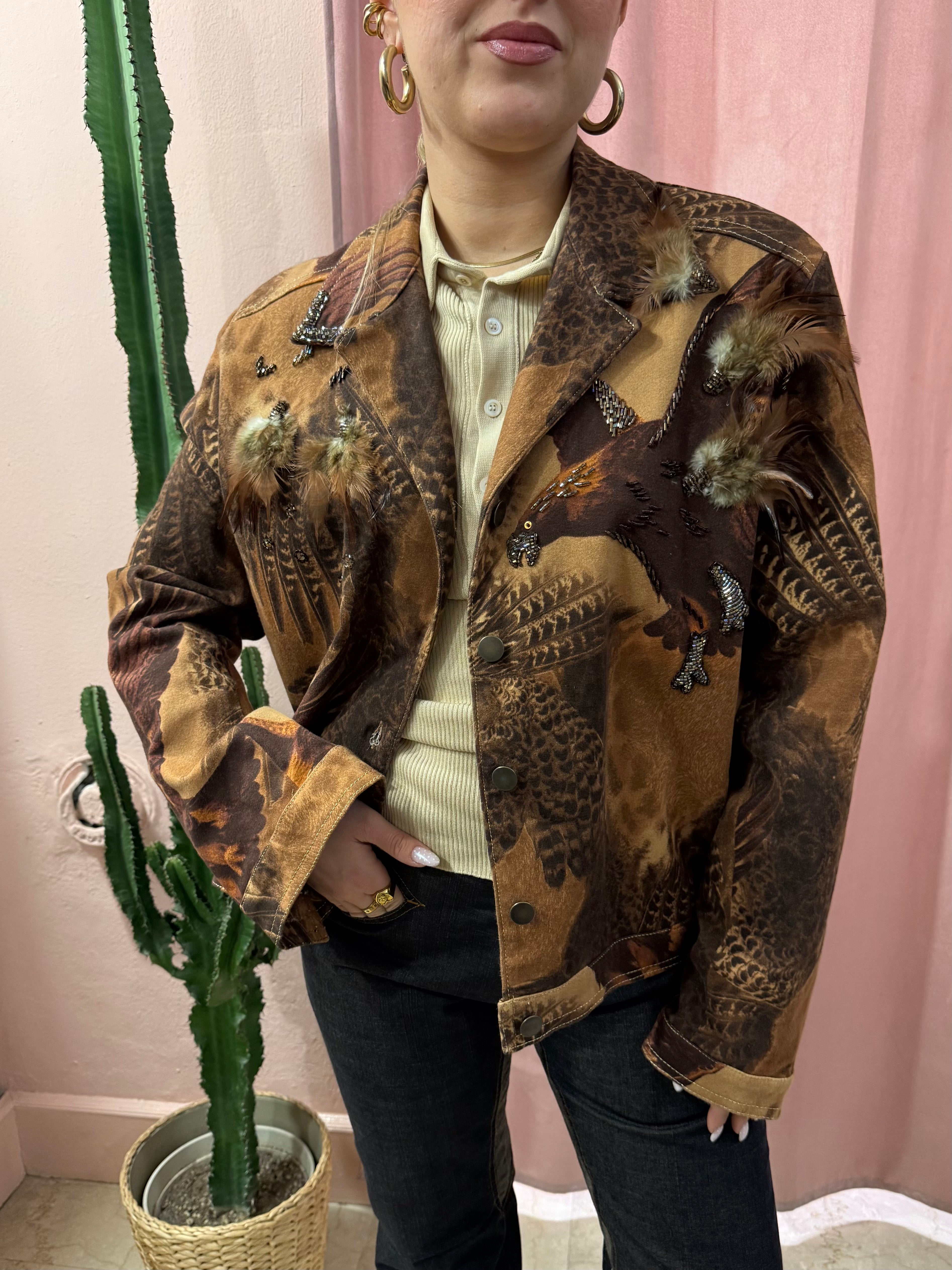 Giacca vintage ricamata