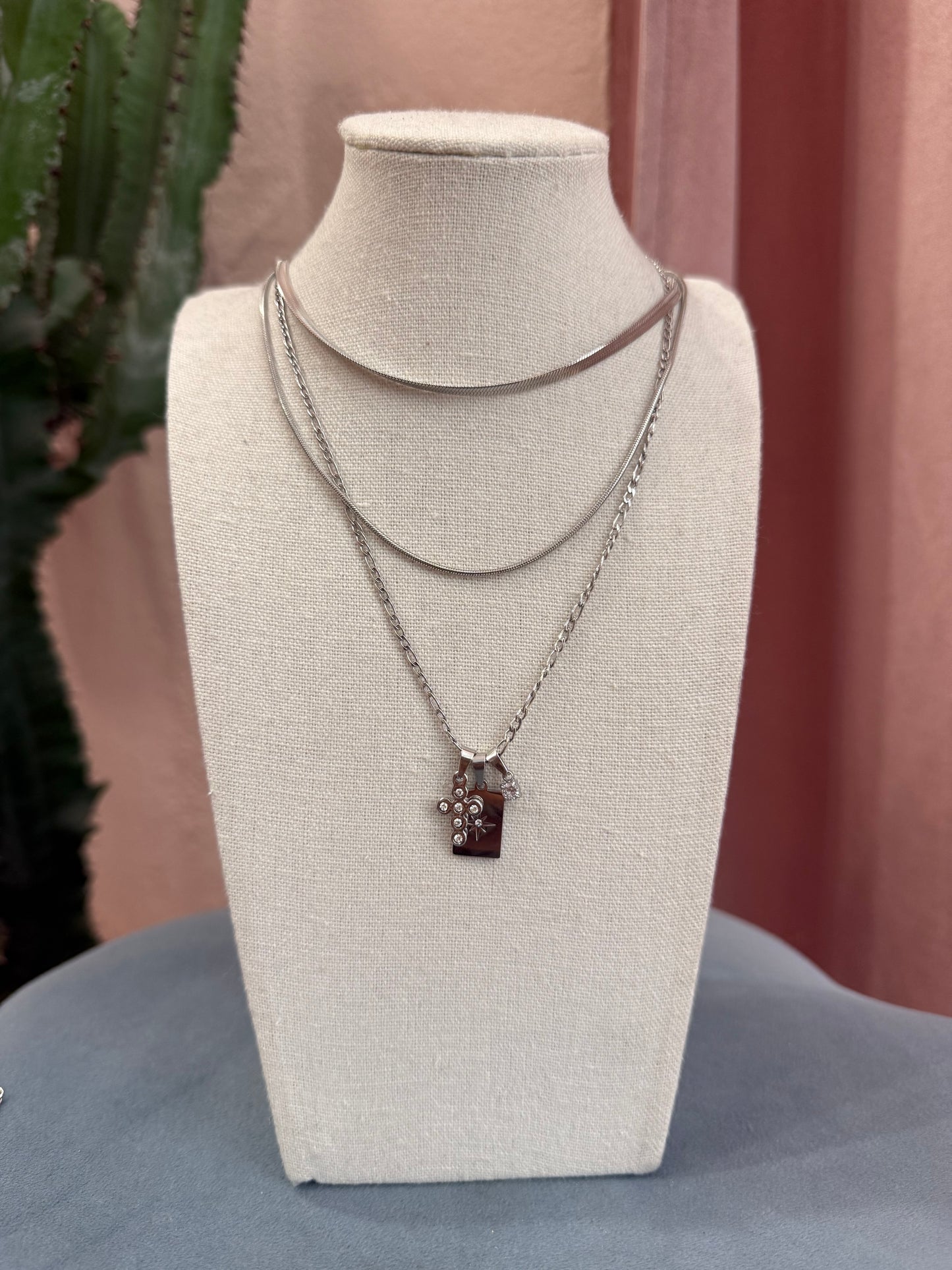 Collana ciondoli mix croce mini