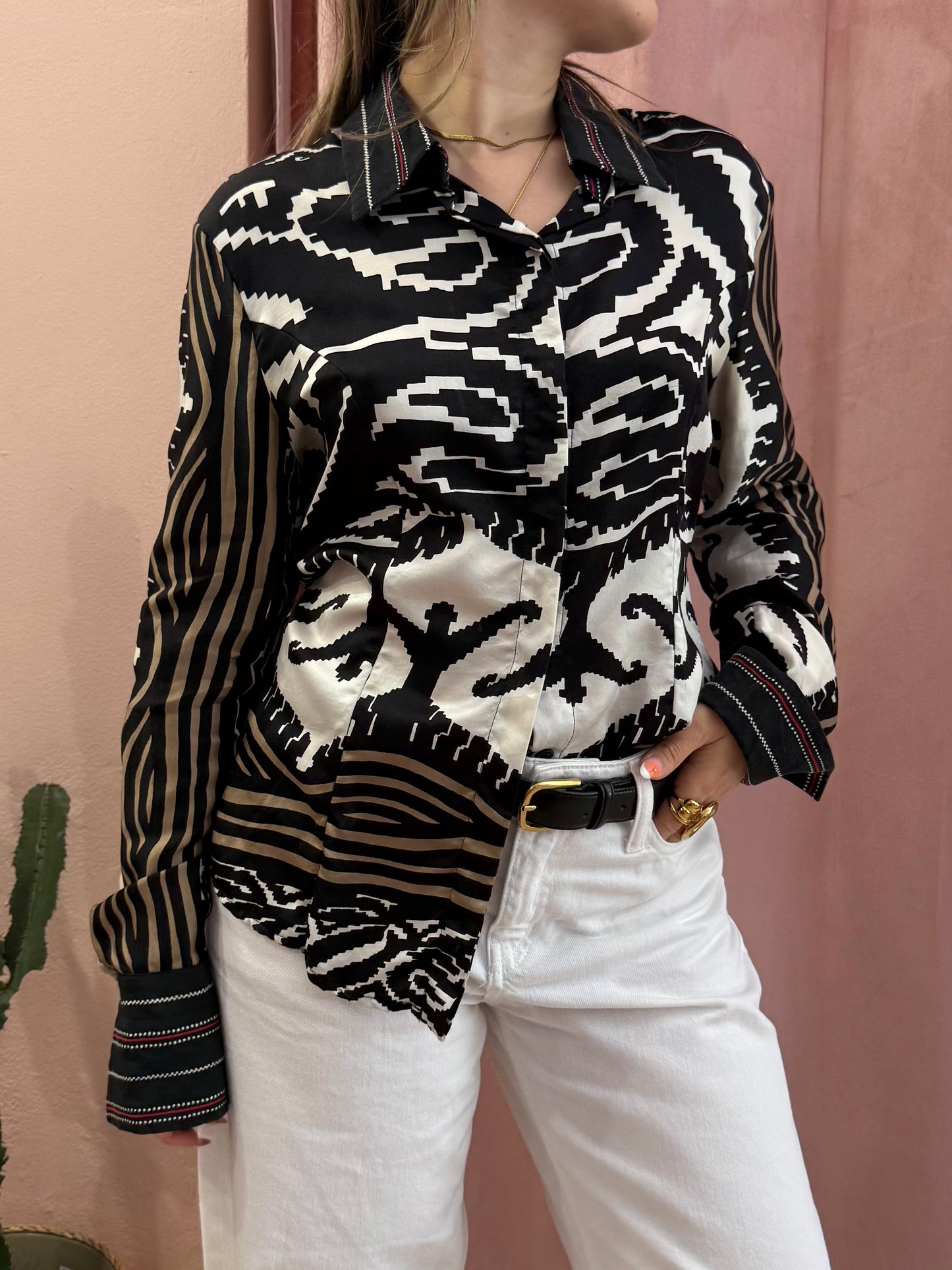 Camicia Gianfranco Ferrè vintage misto seta