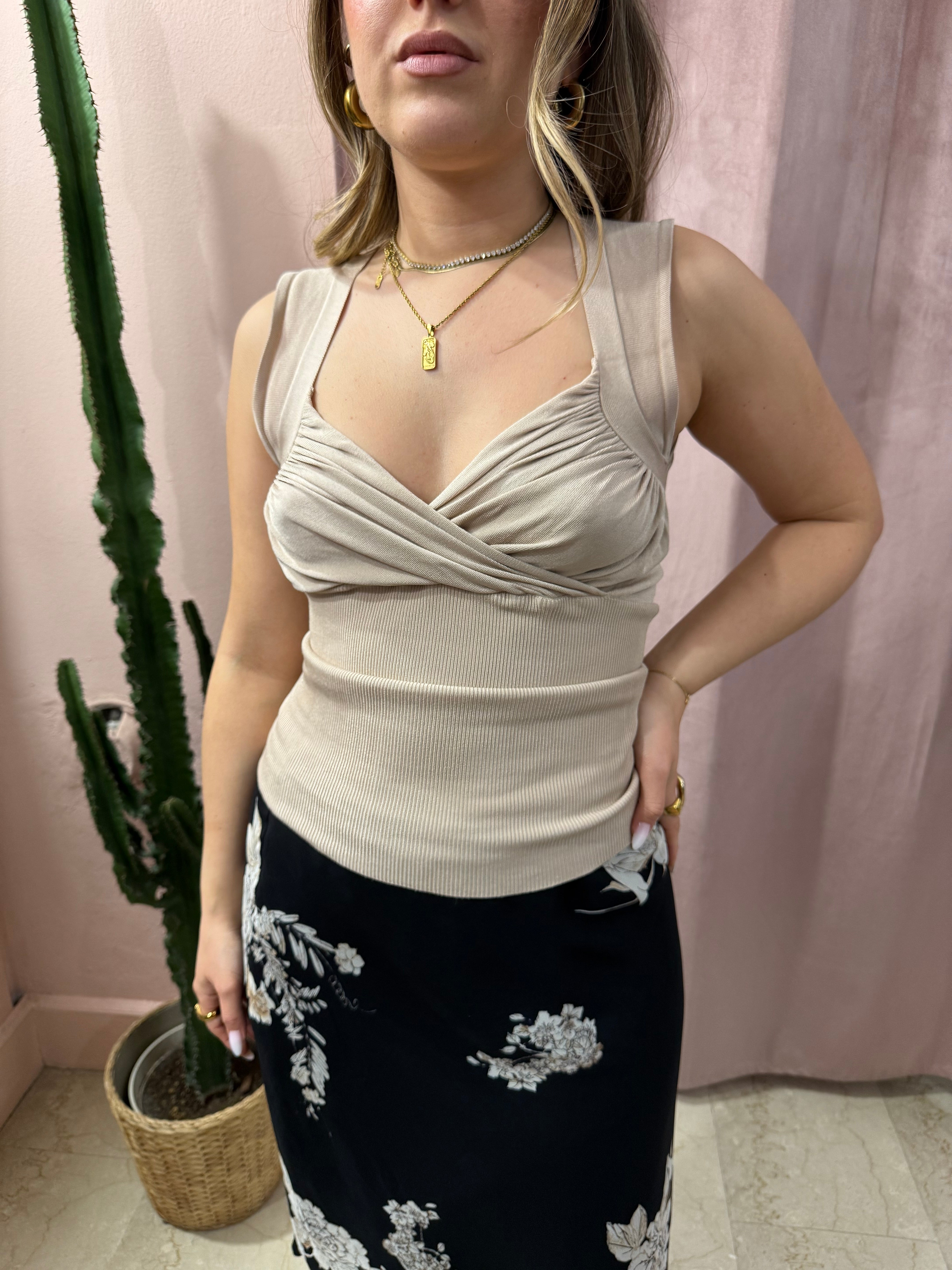 Top Guess 00s beige