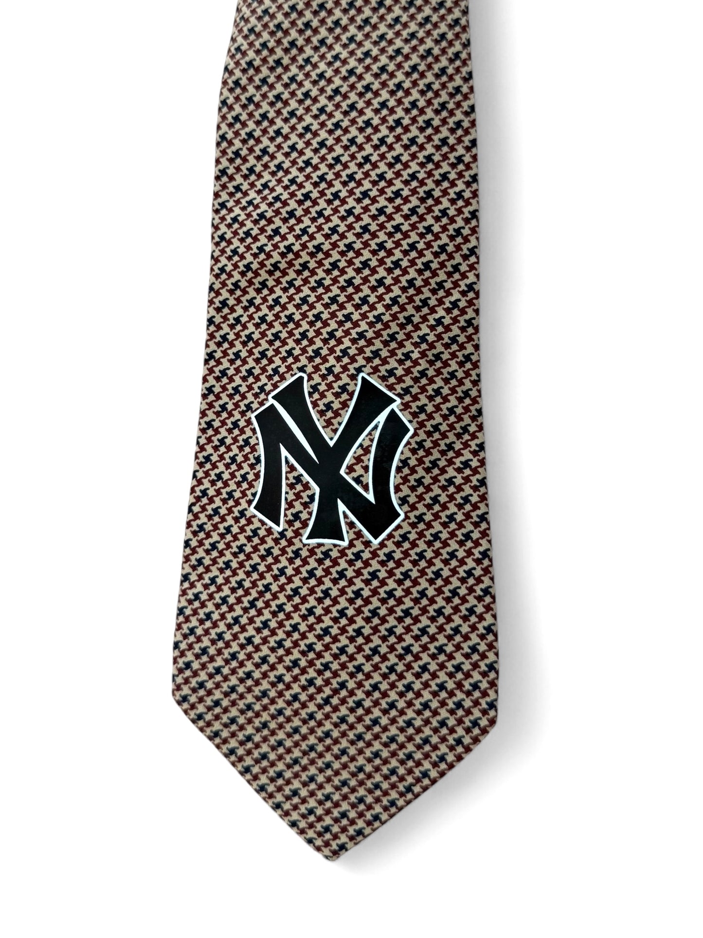 Cravatta New Yankees in fantasia pied de poule