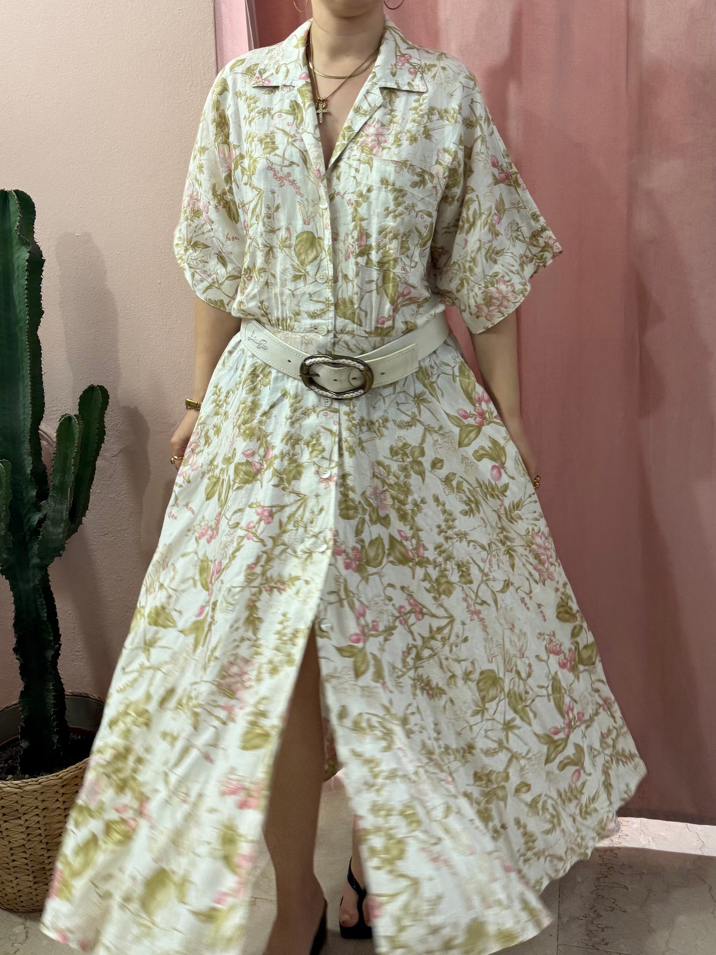Maxi vestito Marella in puro lino