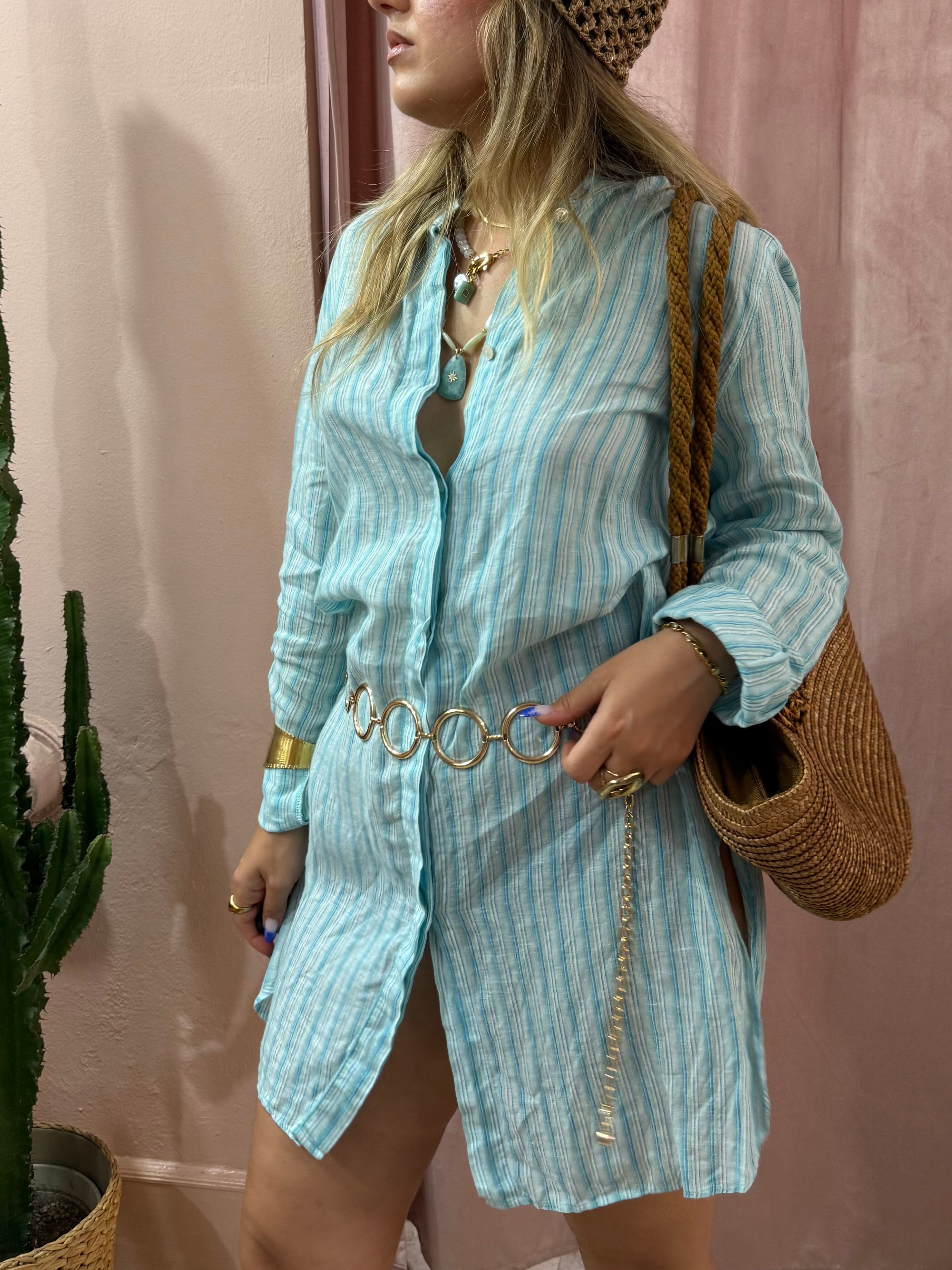 Maxi camicione Max Mara in lino