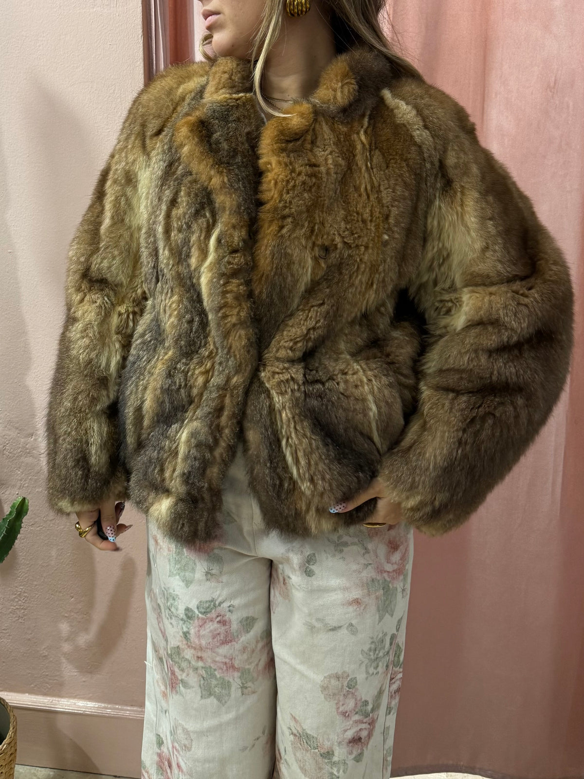 Pelliccia vintage crop