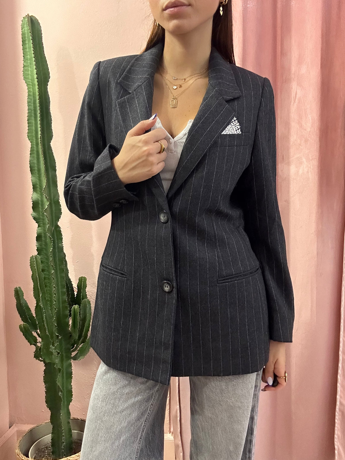 Blazer gessato Fiorentina