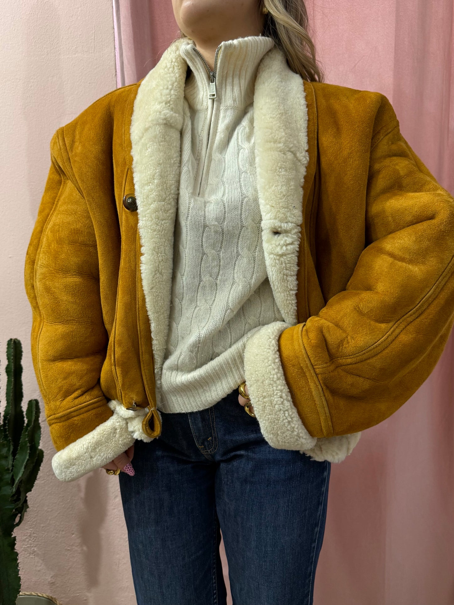 Montone crop cammello