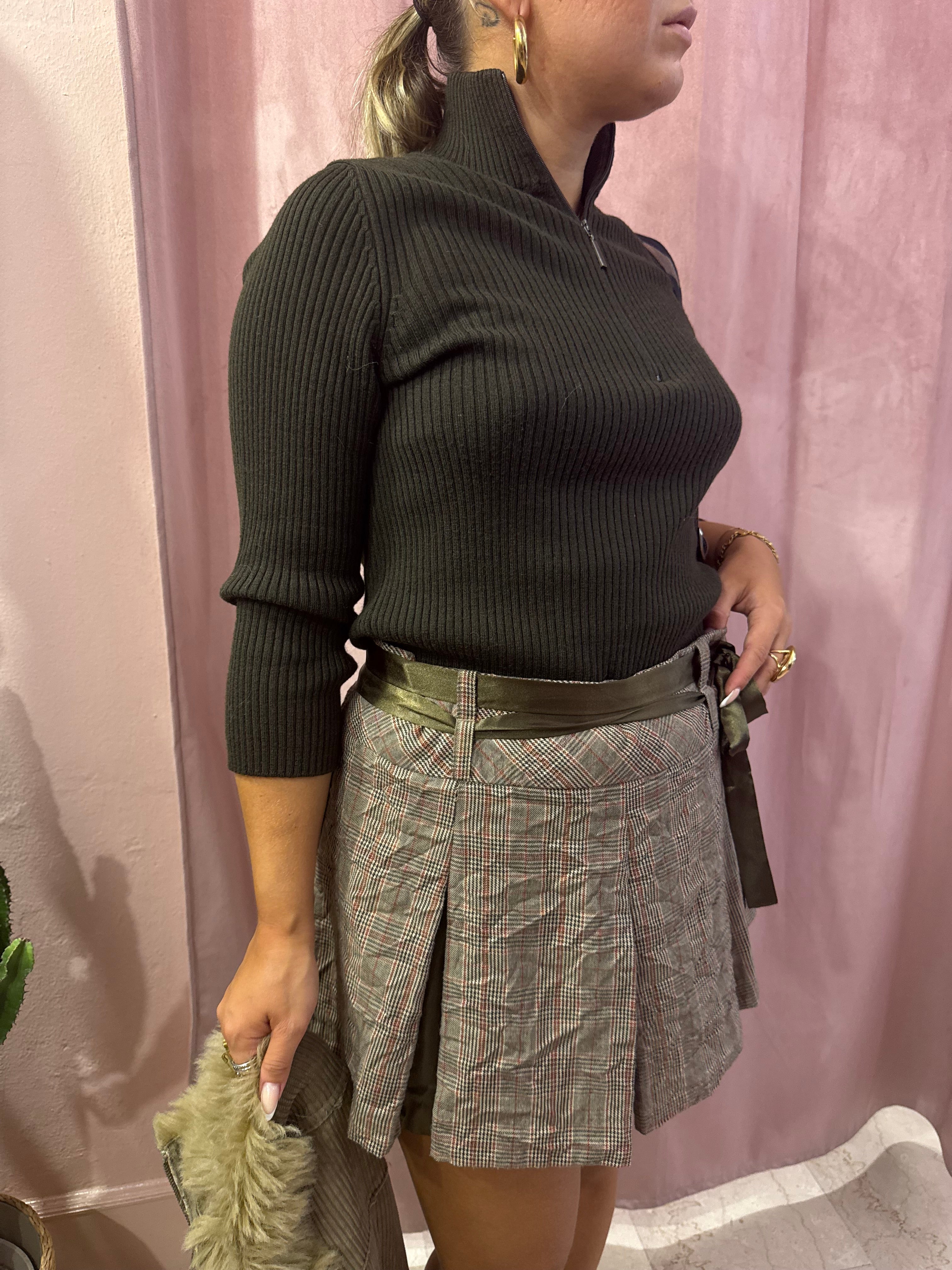 Maglione Marella manica a 3/4 cioccolato