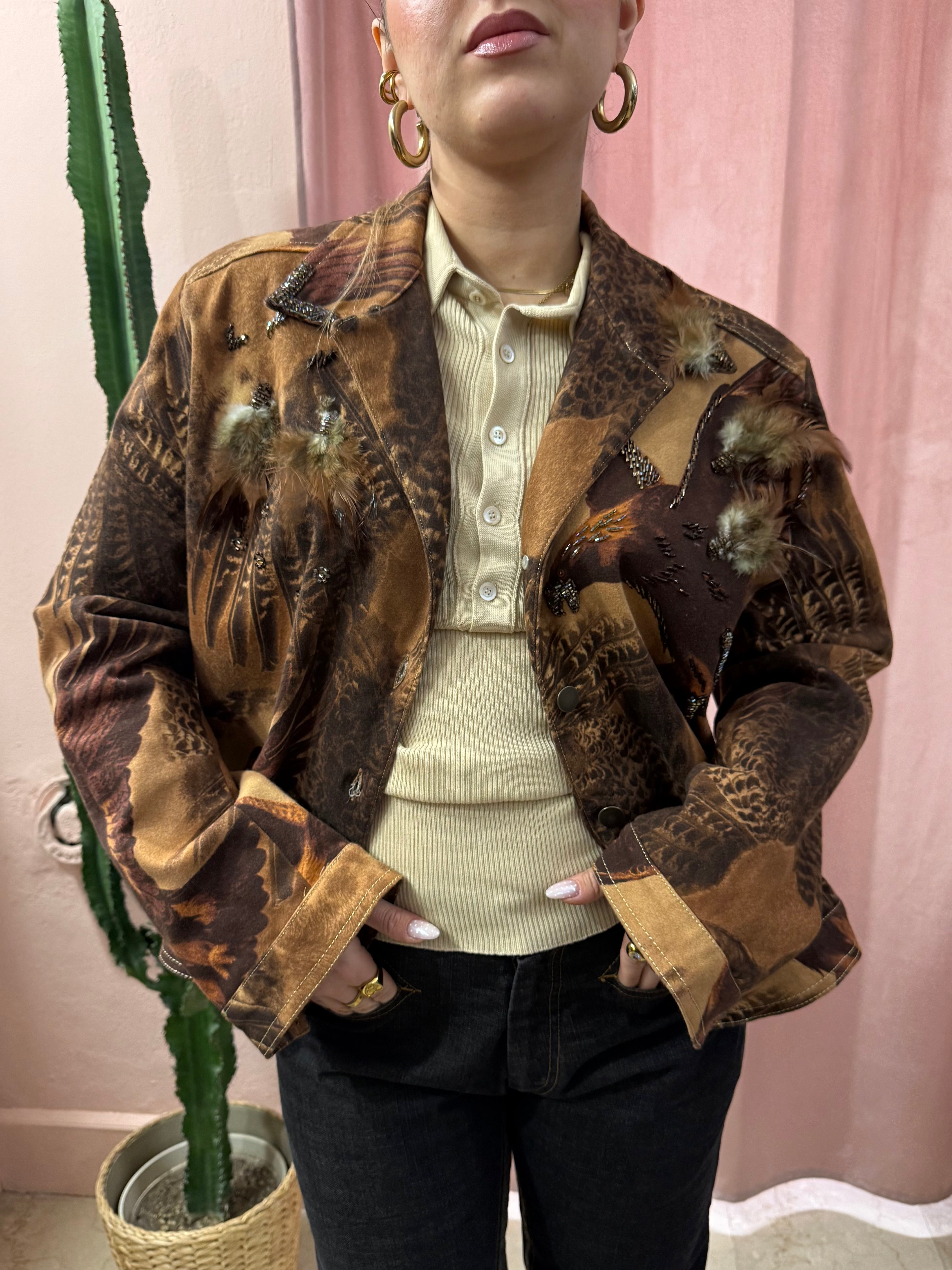 Giacca vintage ricamata