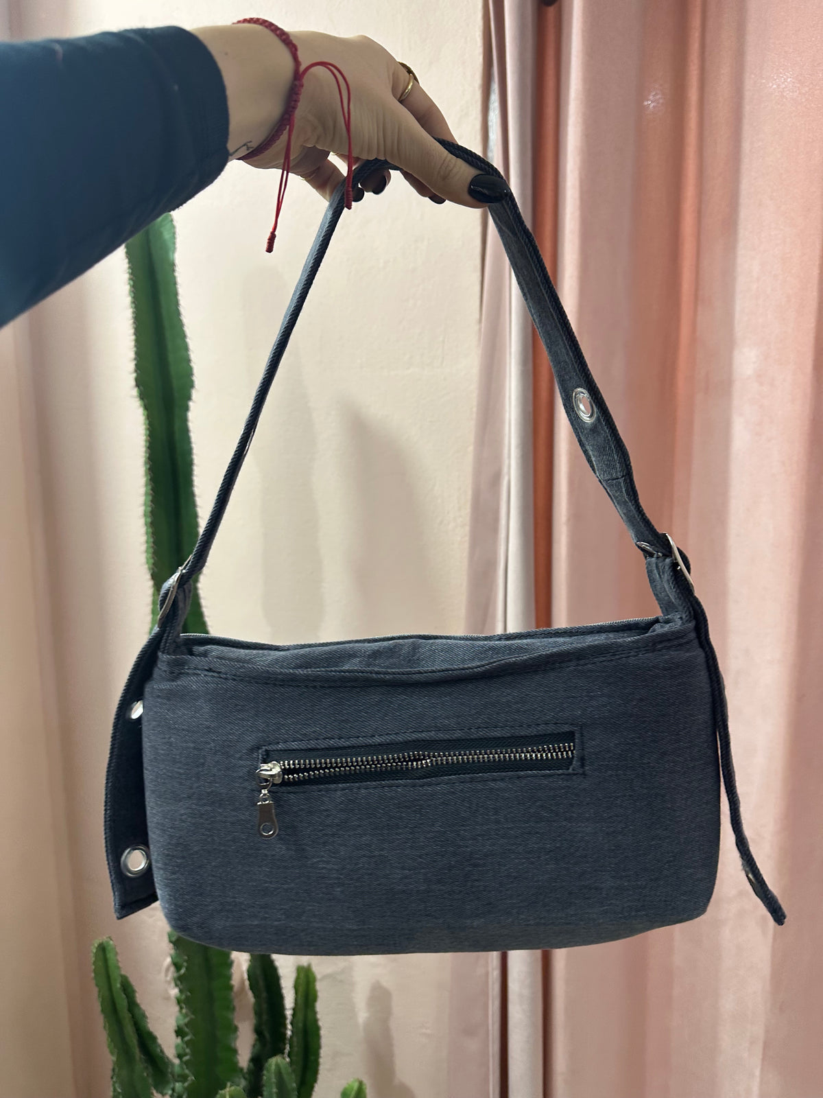 Borse levis baguette upcycling grigio scuro