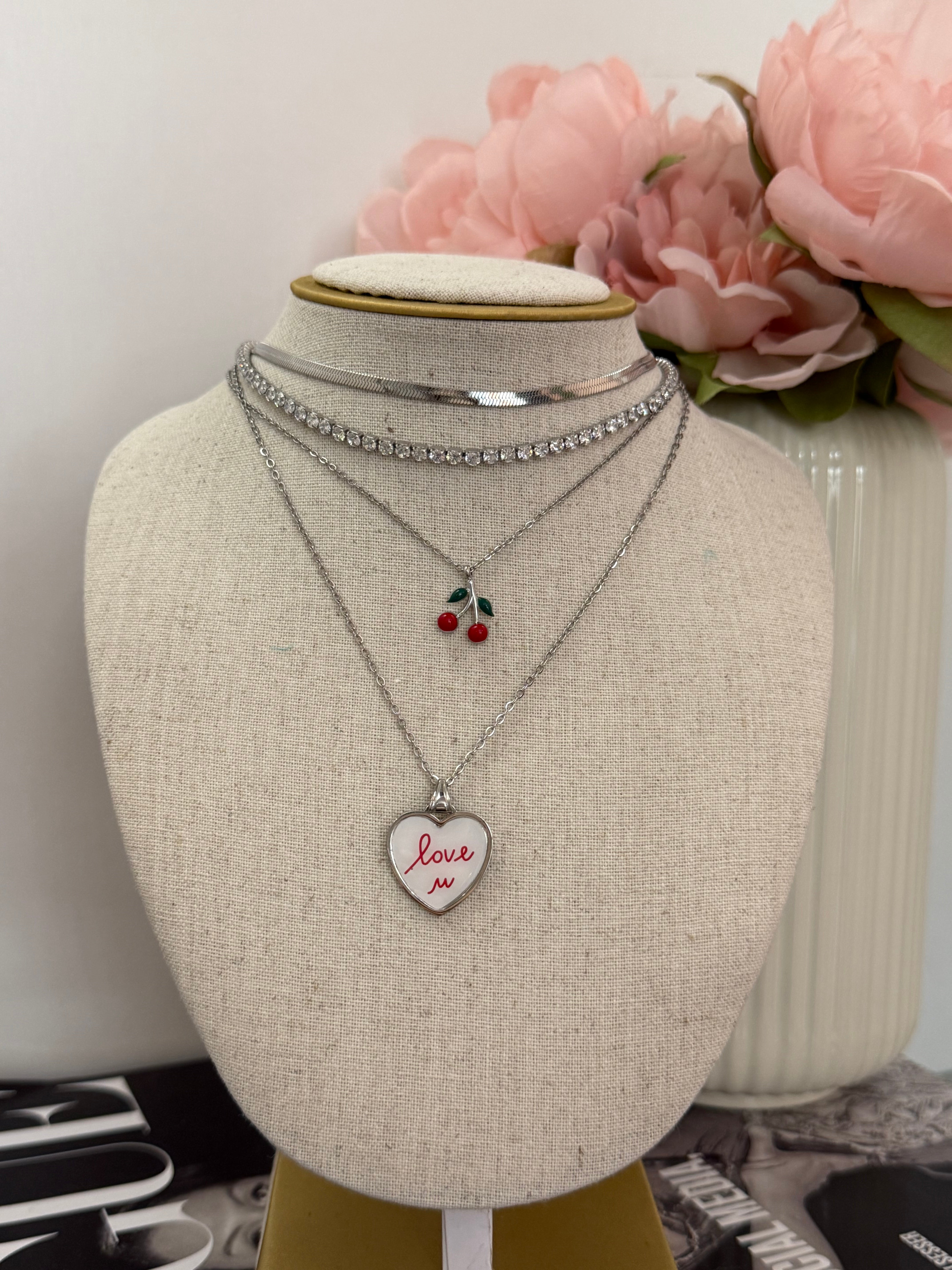 Collana “Cherry” gold/ silver