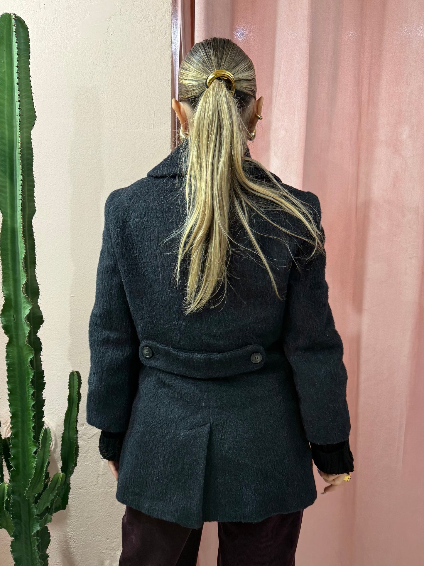 Cappotto Max&Co. antracite lana e alpaca