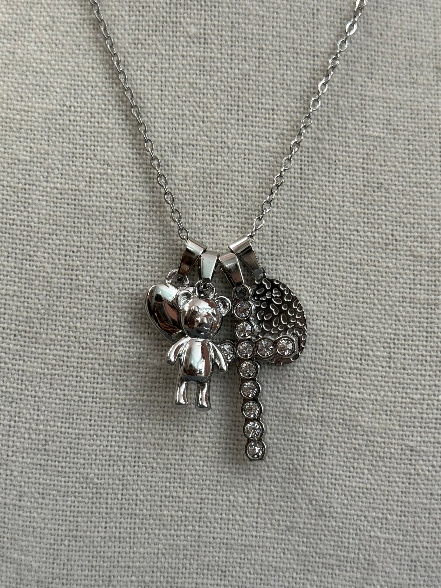 Collana con ciondoli gold/silver