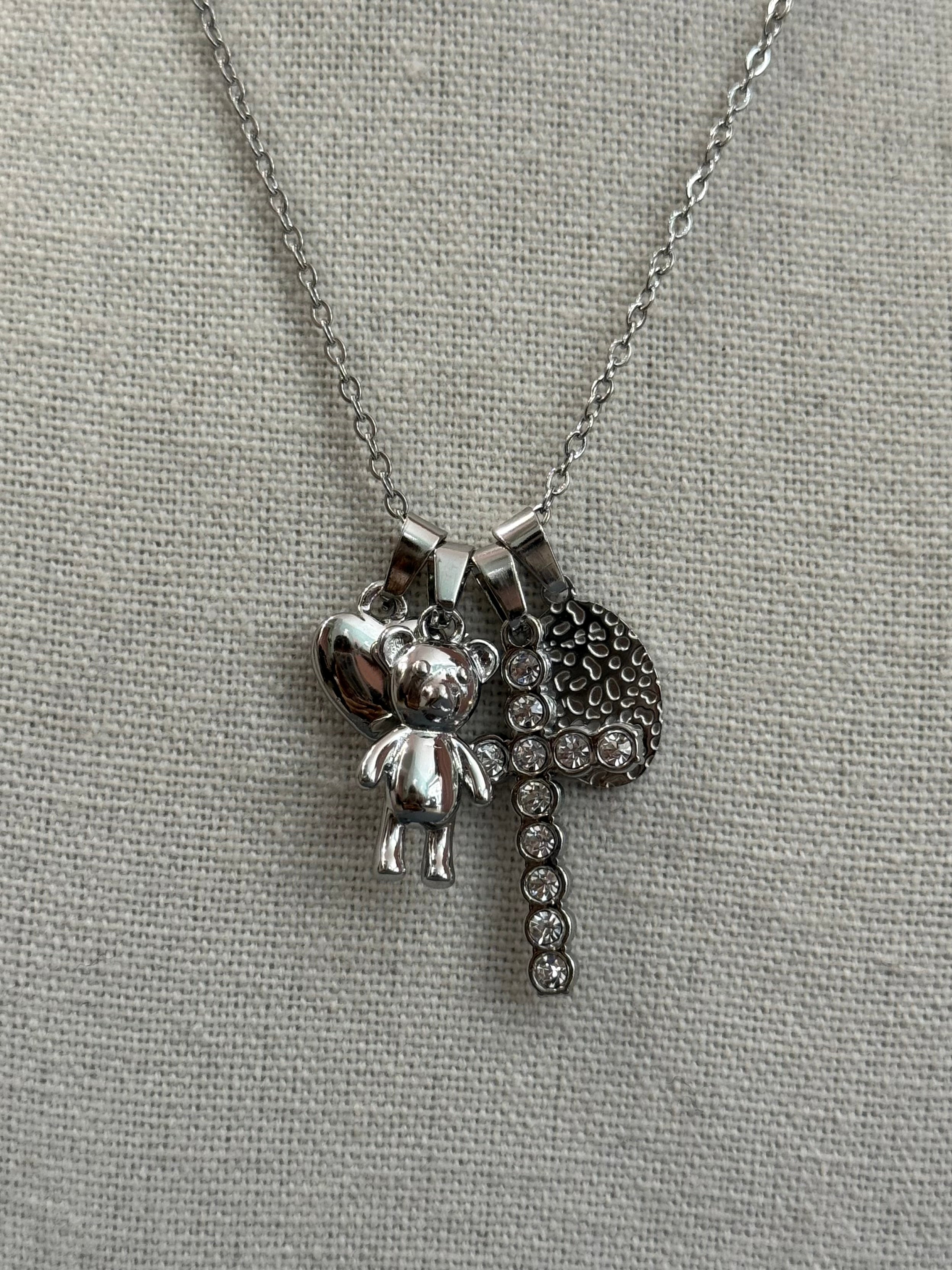 Collana con ciondoli gold/silver