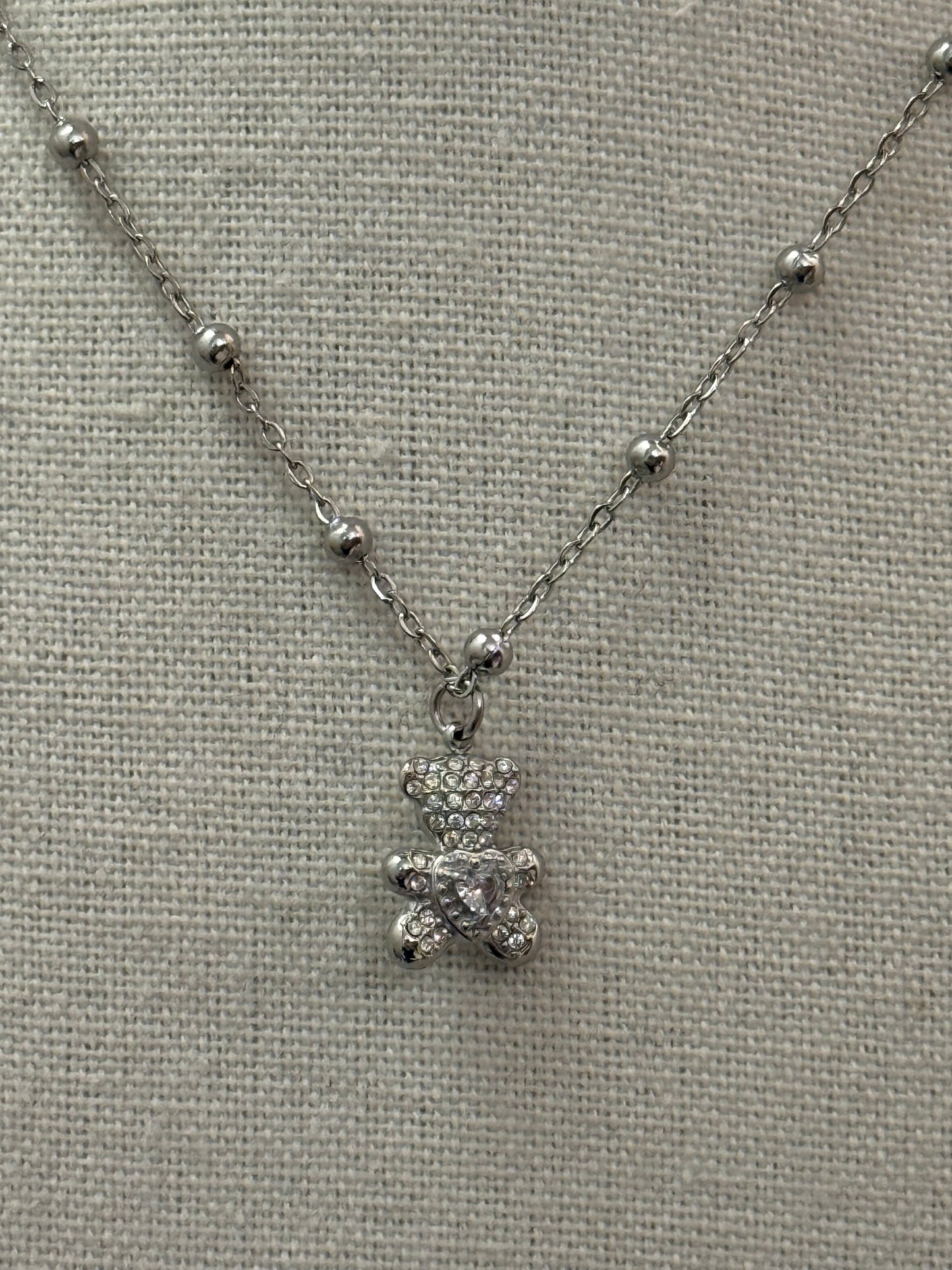 Collana orsetto silver
