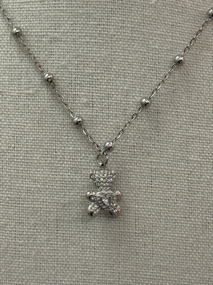 Collana orsetto silver