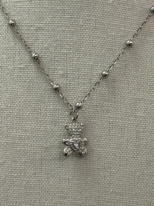 Collana orsetto silver