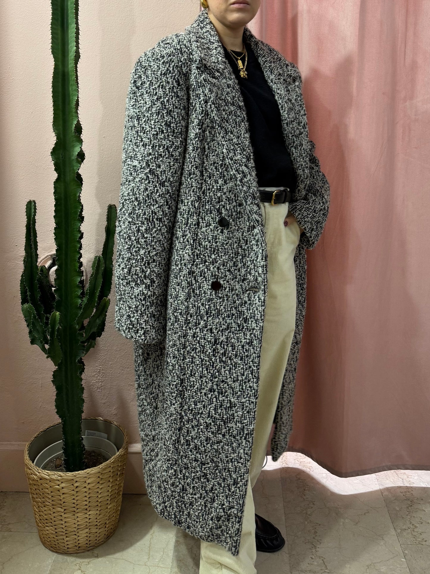Maxi cappotto vintage doppiopetto