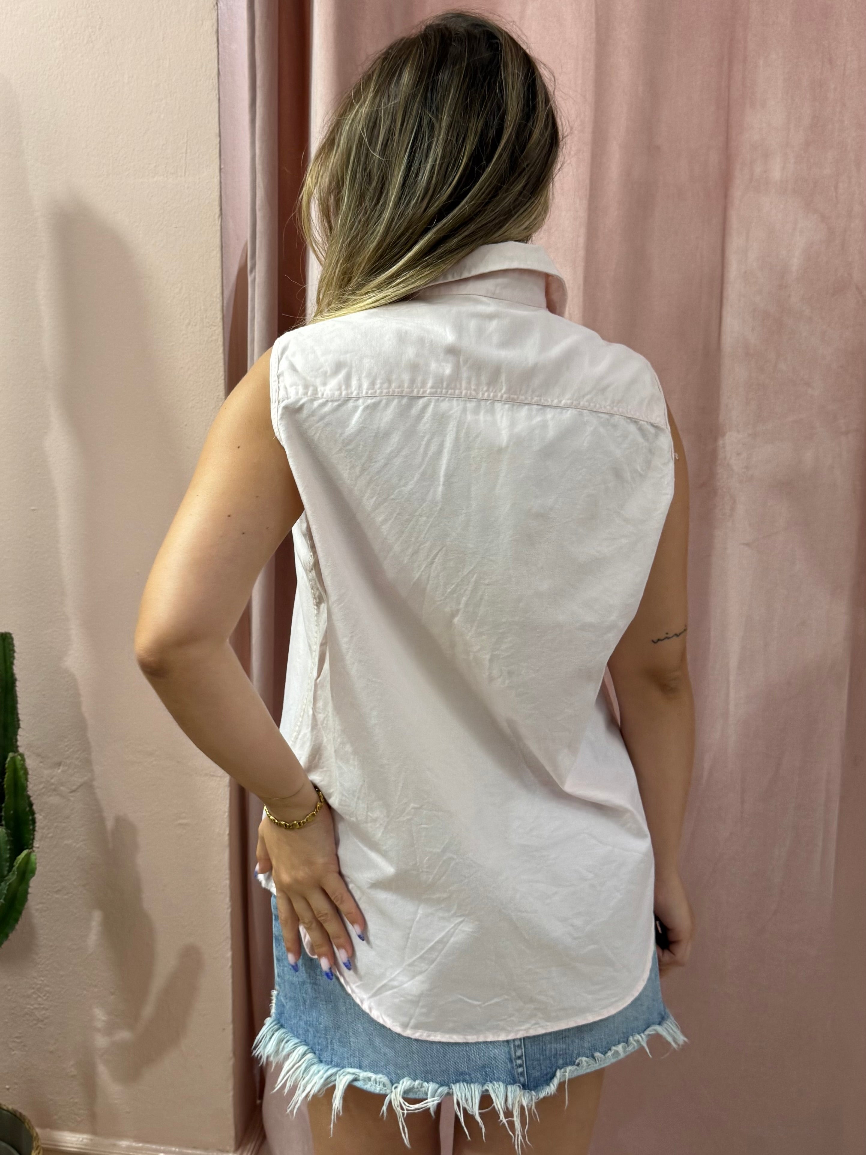 Camicia Smanicata Ralph Lauren rosa