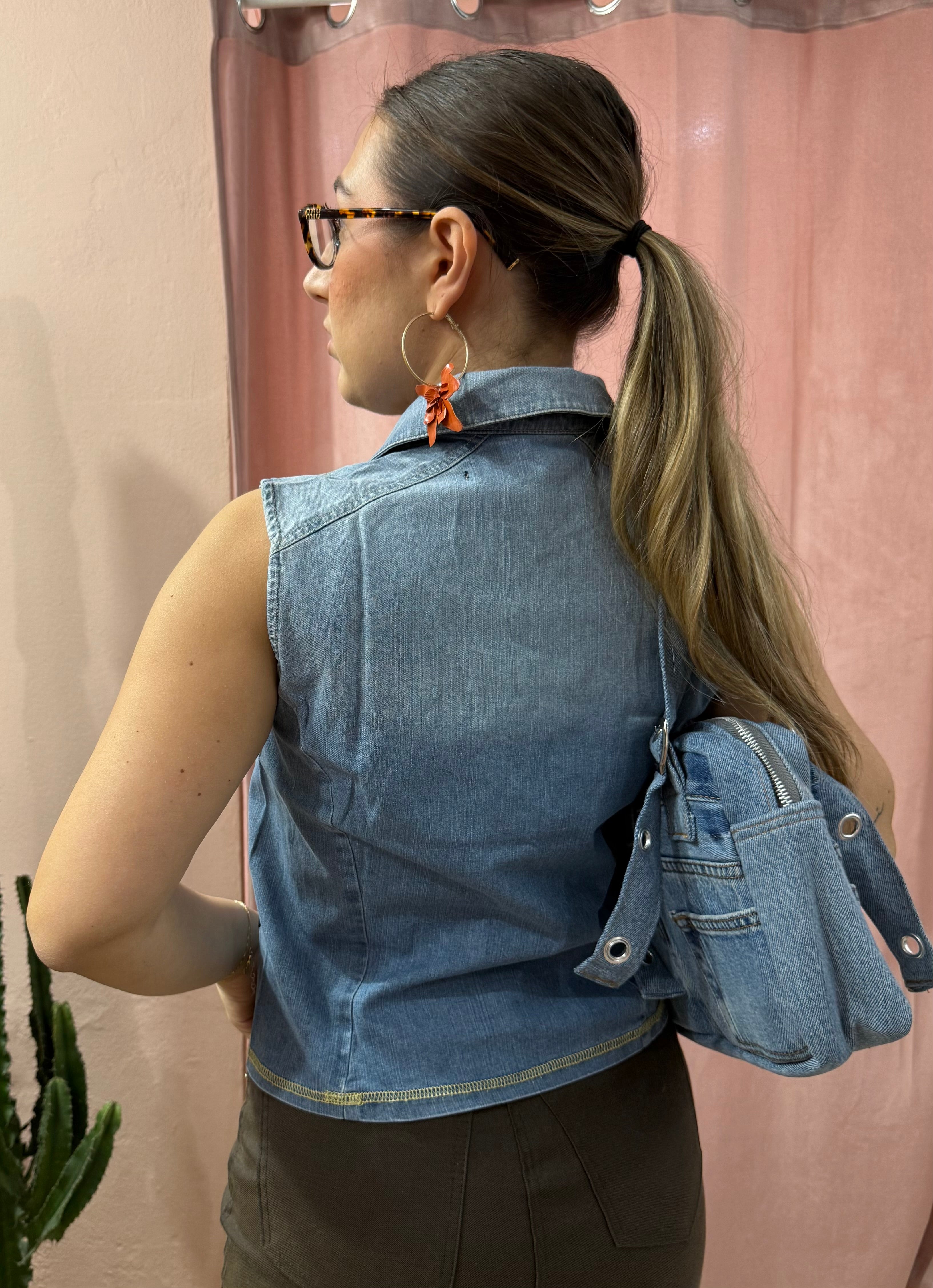 Top in denim Lee