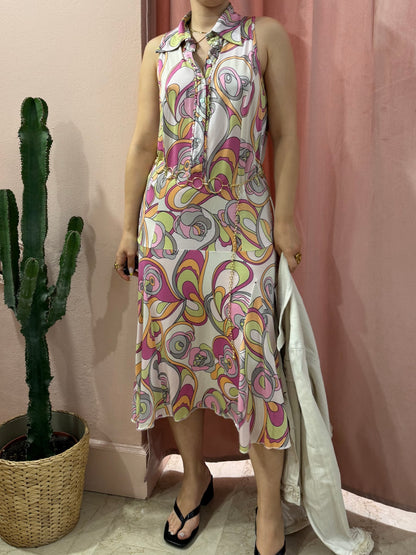 Vestito Benetton 2000 fantasia colorata