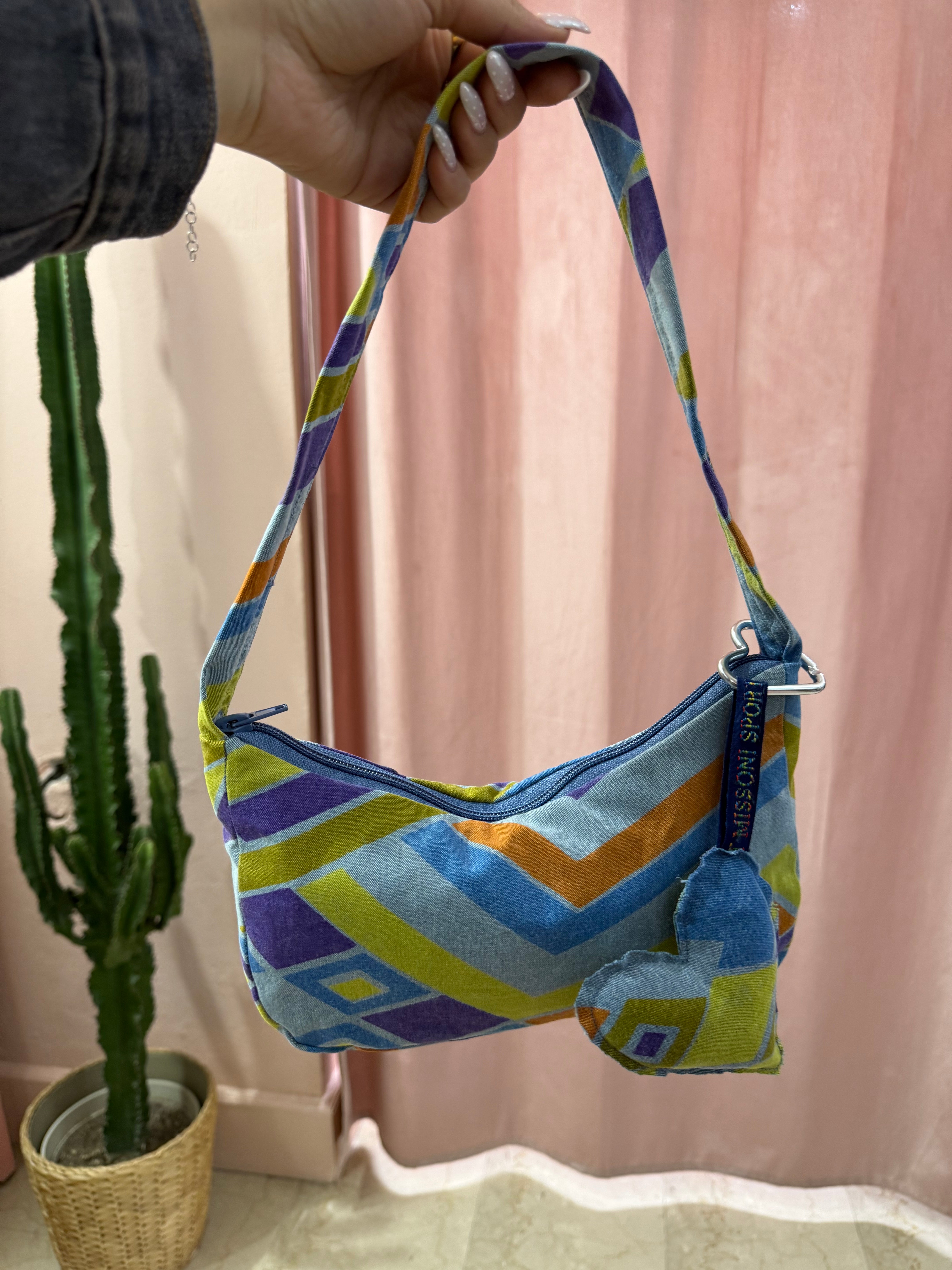 Borsa Missoni upcycling con charm