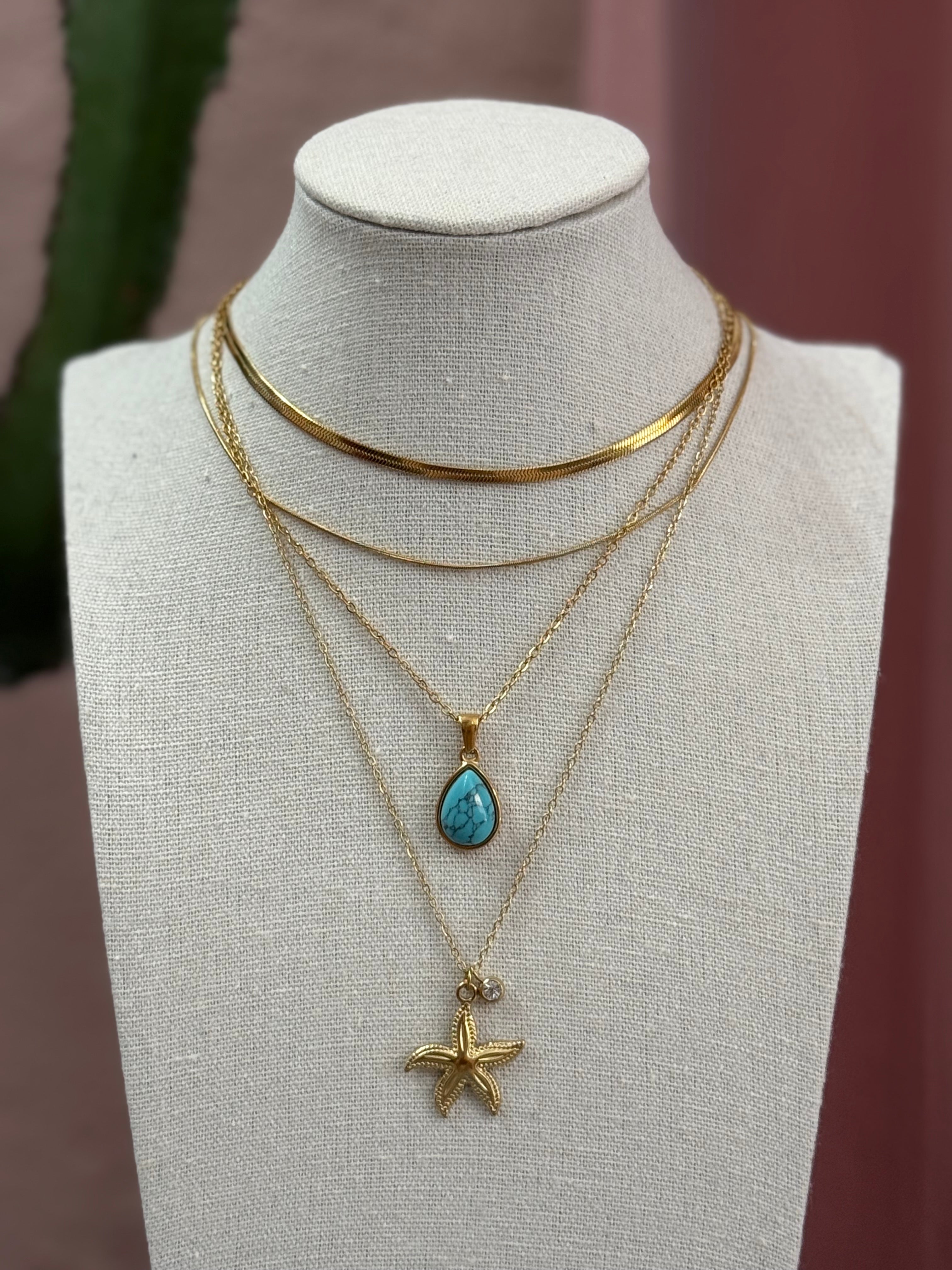 Collana Stella Marina gold/ silver