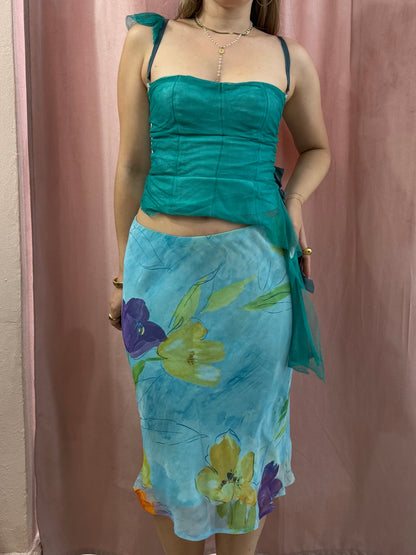 Top Pinko verde acqua