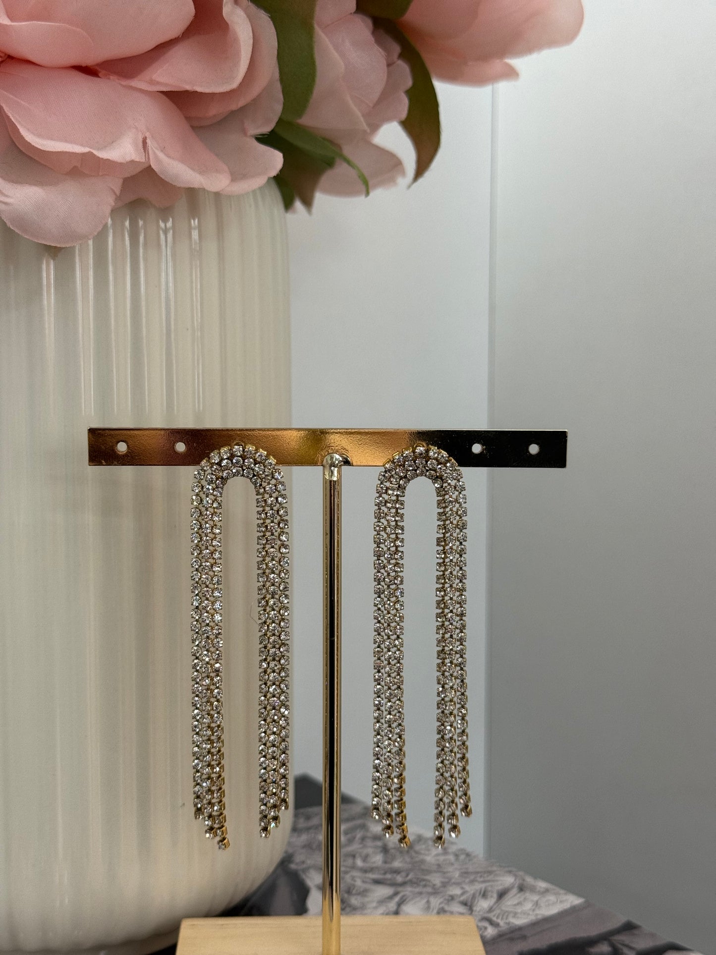 Orecchini pendenti Cascata gold/silver