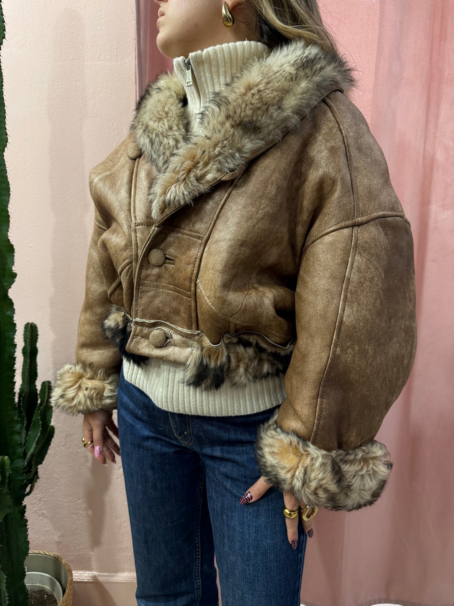 Montone crop effetto invecchiato