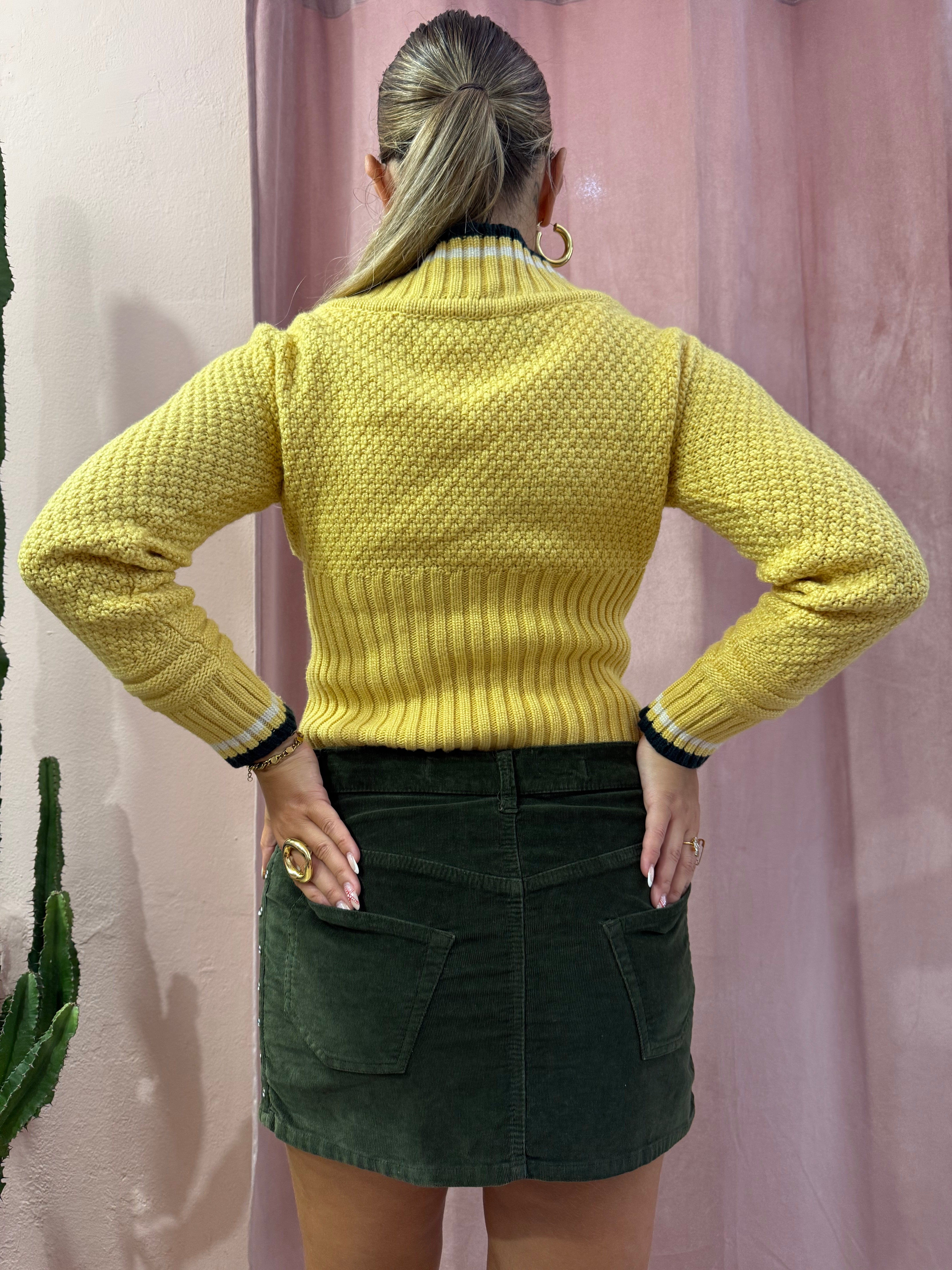 Minigonna verde 00s